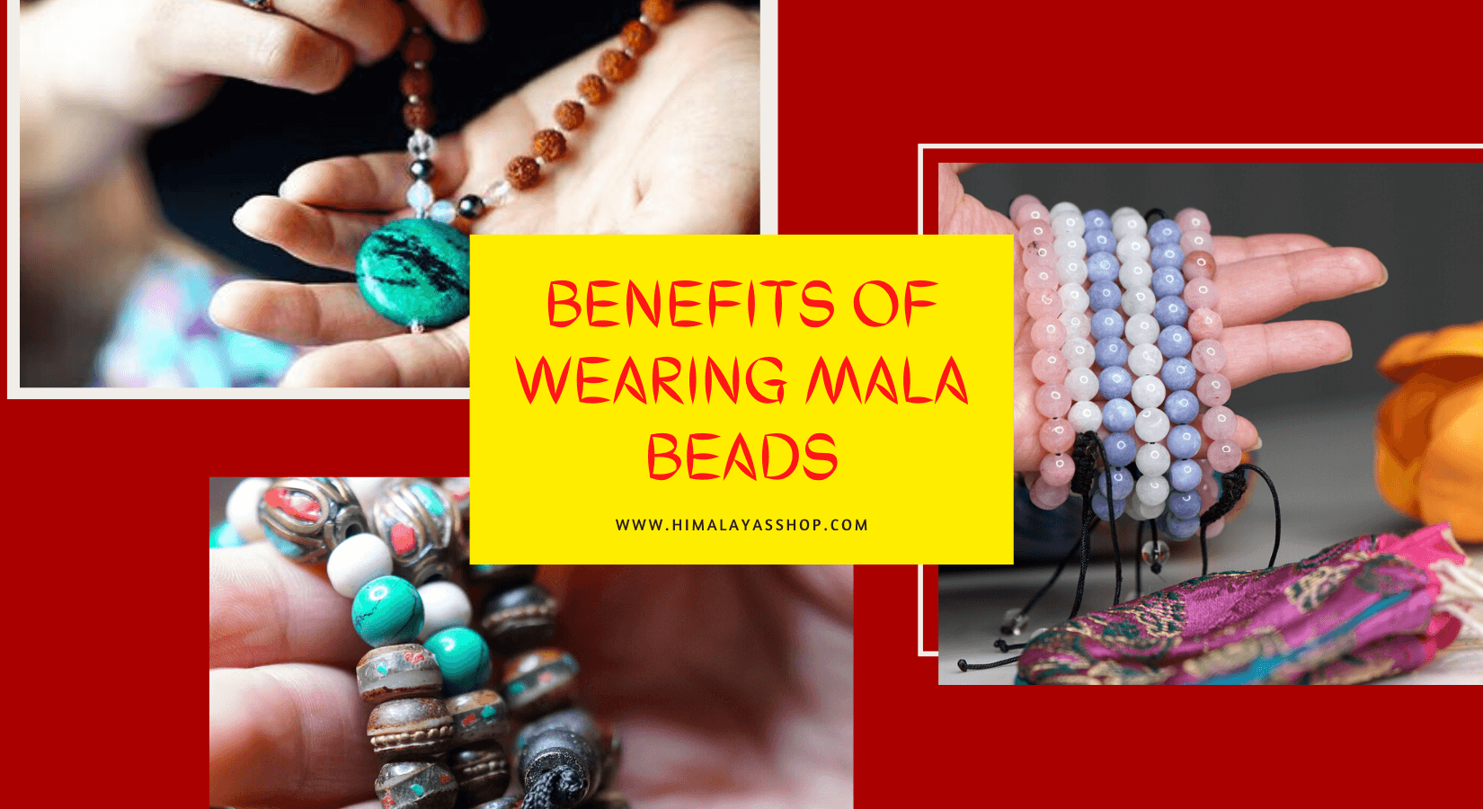 Natural Himalaya 108 Bead Japa Mala Meditation, Yoga Meditation & Prayer  Mala Beads for Men & Women, Wrist Mala Wrap, Bracelet Bead, Meditation