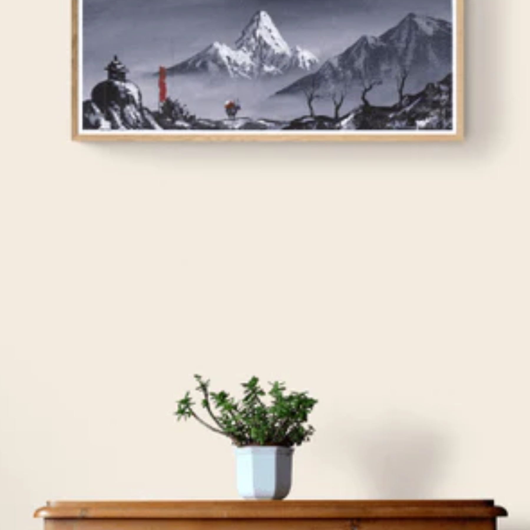 Mt. Ama Dablam Back View Oil Painting