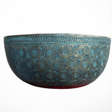 Antique Carved Tibetan Singing Bowl for meditation.