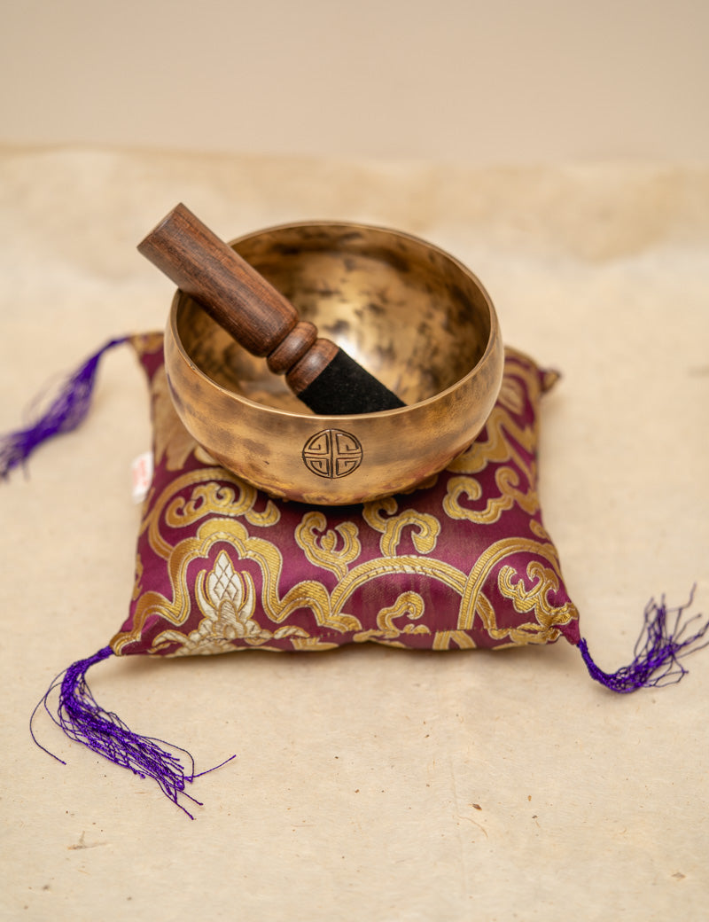 Crown Chakra Moon Bowl - Handcrafted Tibetan Bowl