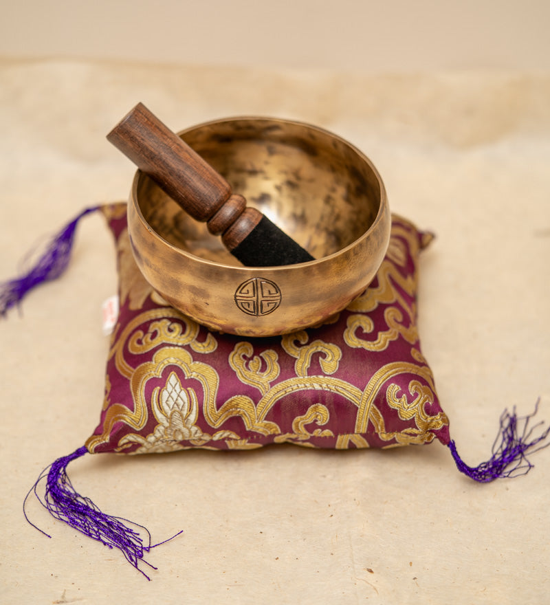 Crown Chakra Moon Bowl - Handcrafted Tibetan Bowl