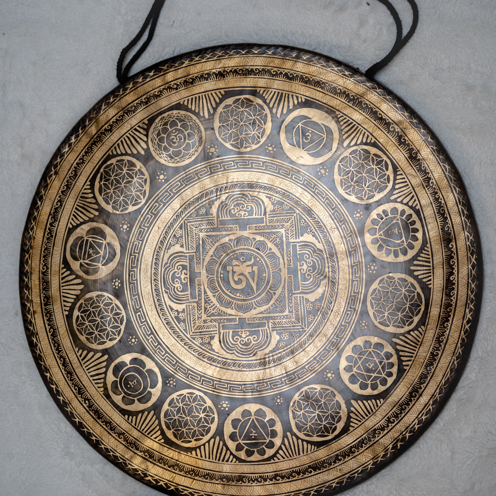 Gongs for spiritual and healing rituals.