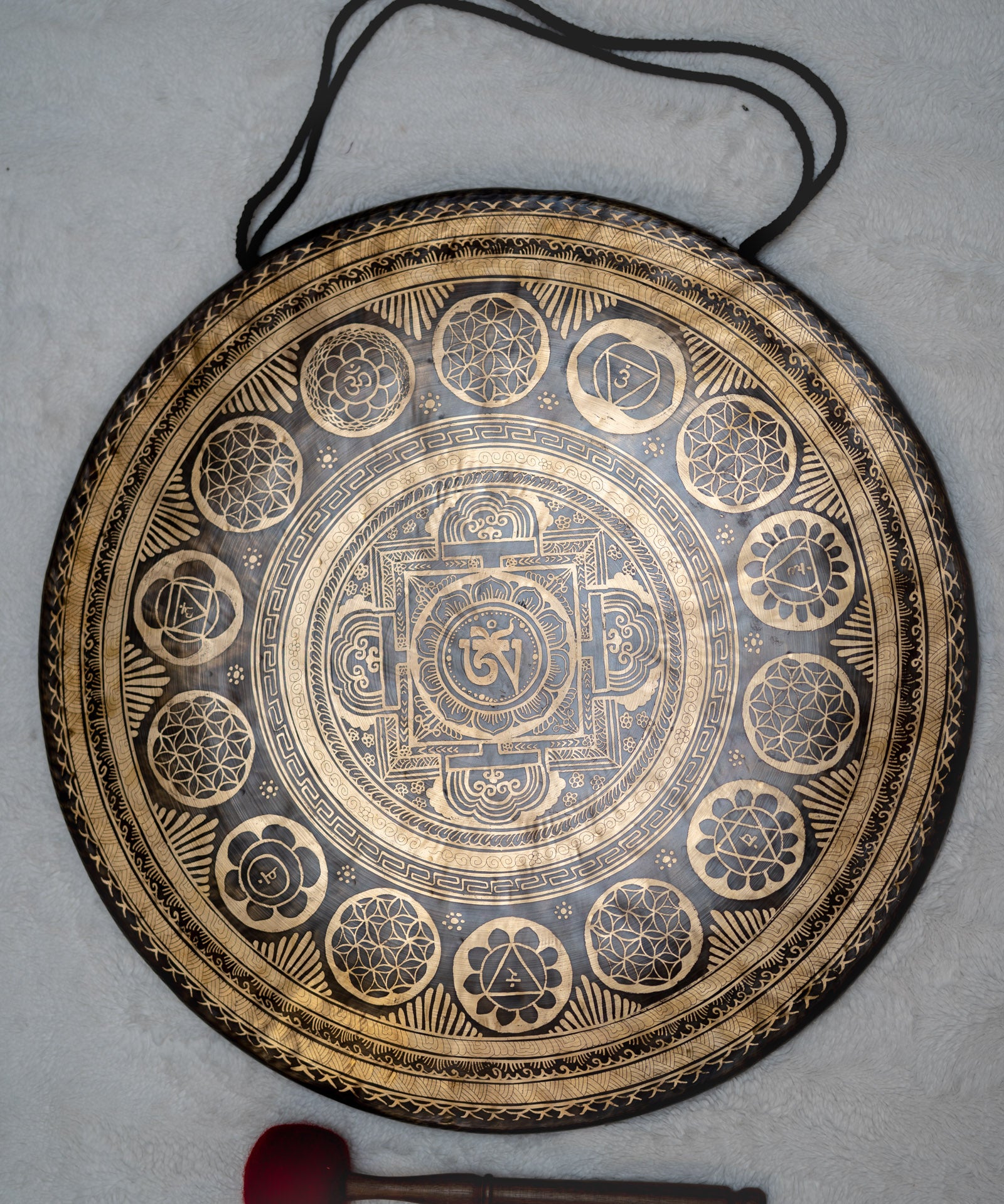 Gongs for spiritual and healing rituals.