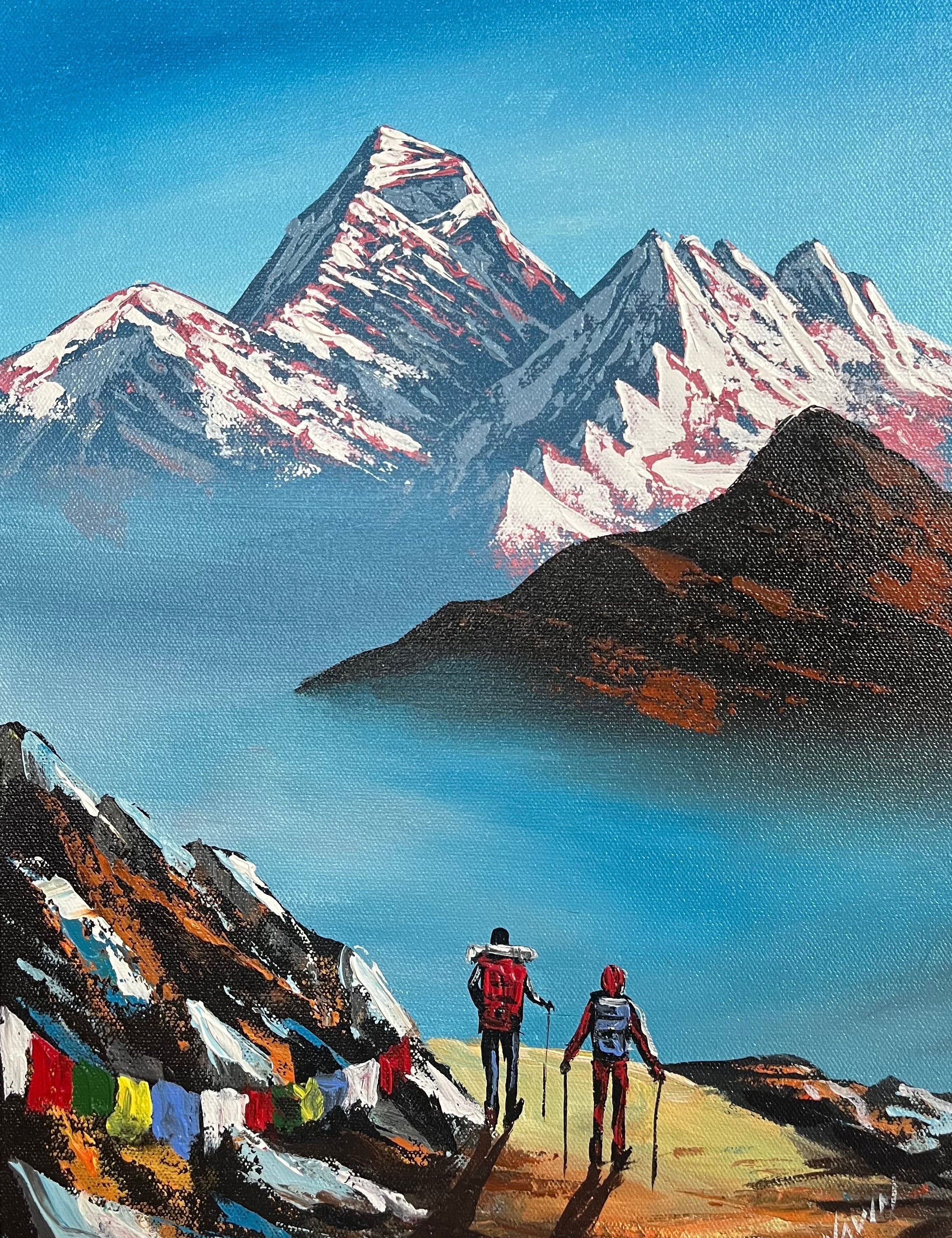 Oil Painting of Mt Everest