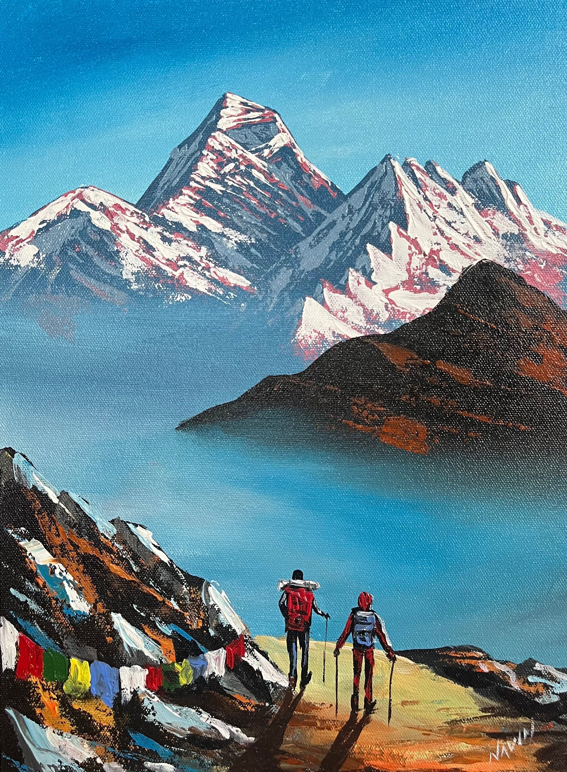 Oil Painting of Mt Everest