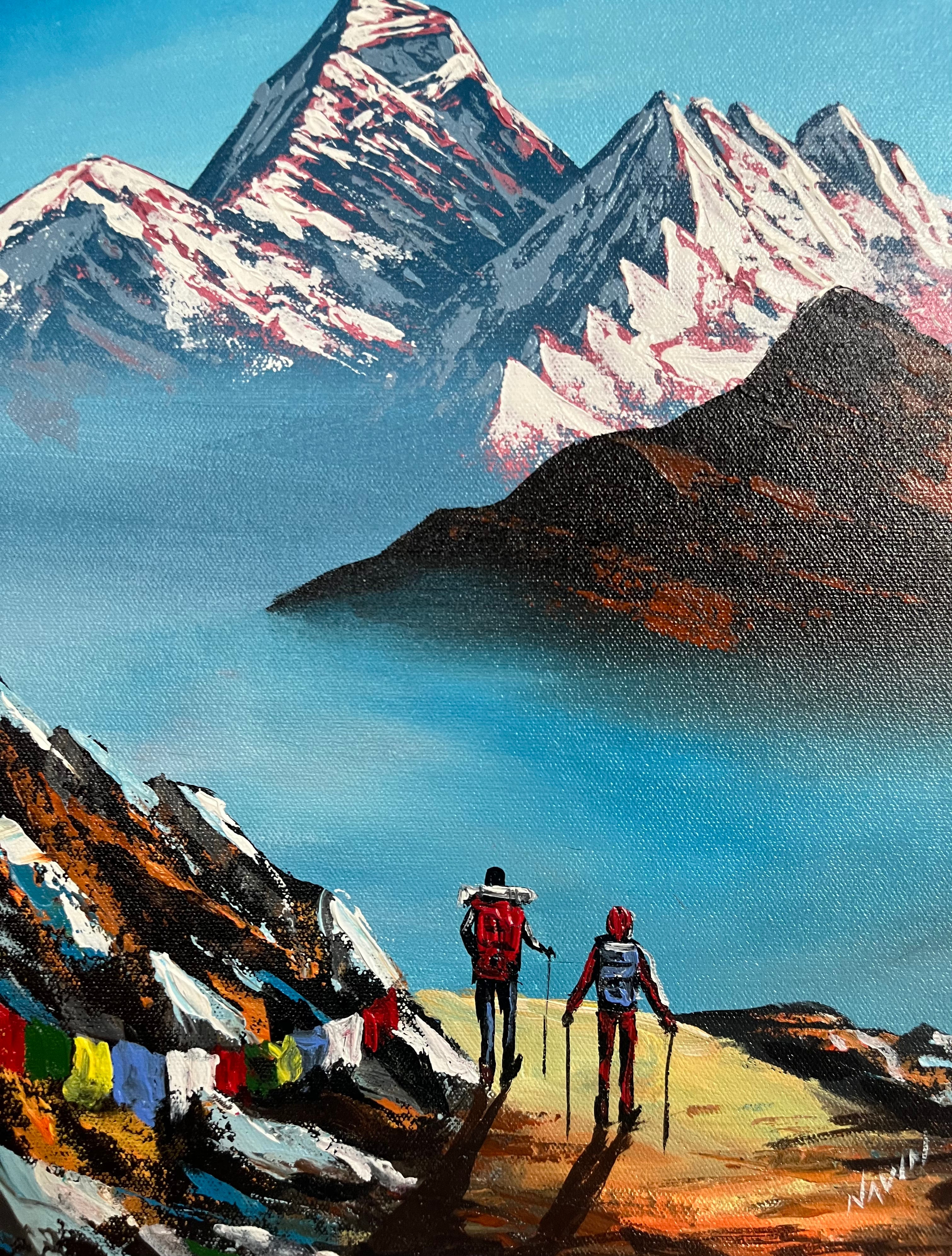 Oil Painting of Mt Everest