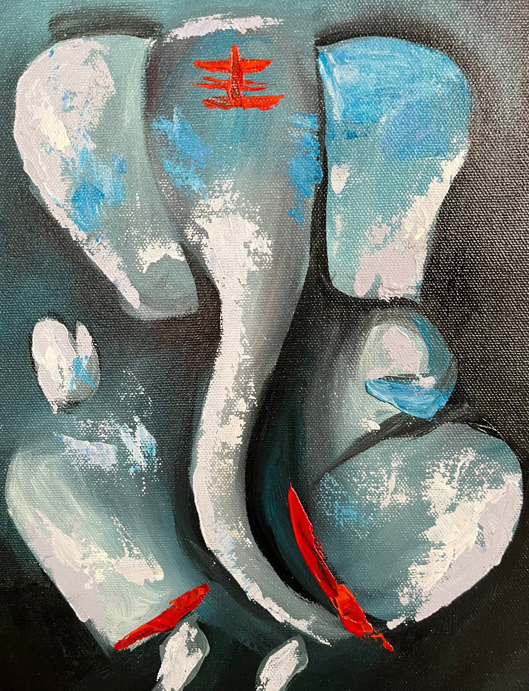 Oil painting of Lord Ganesh