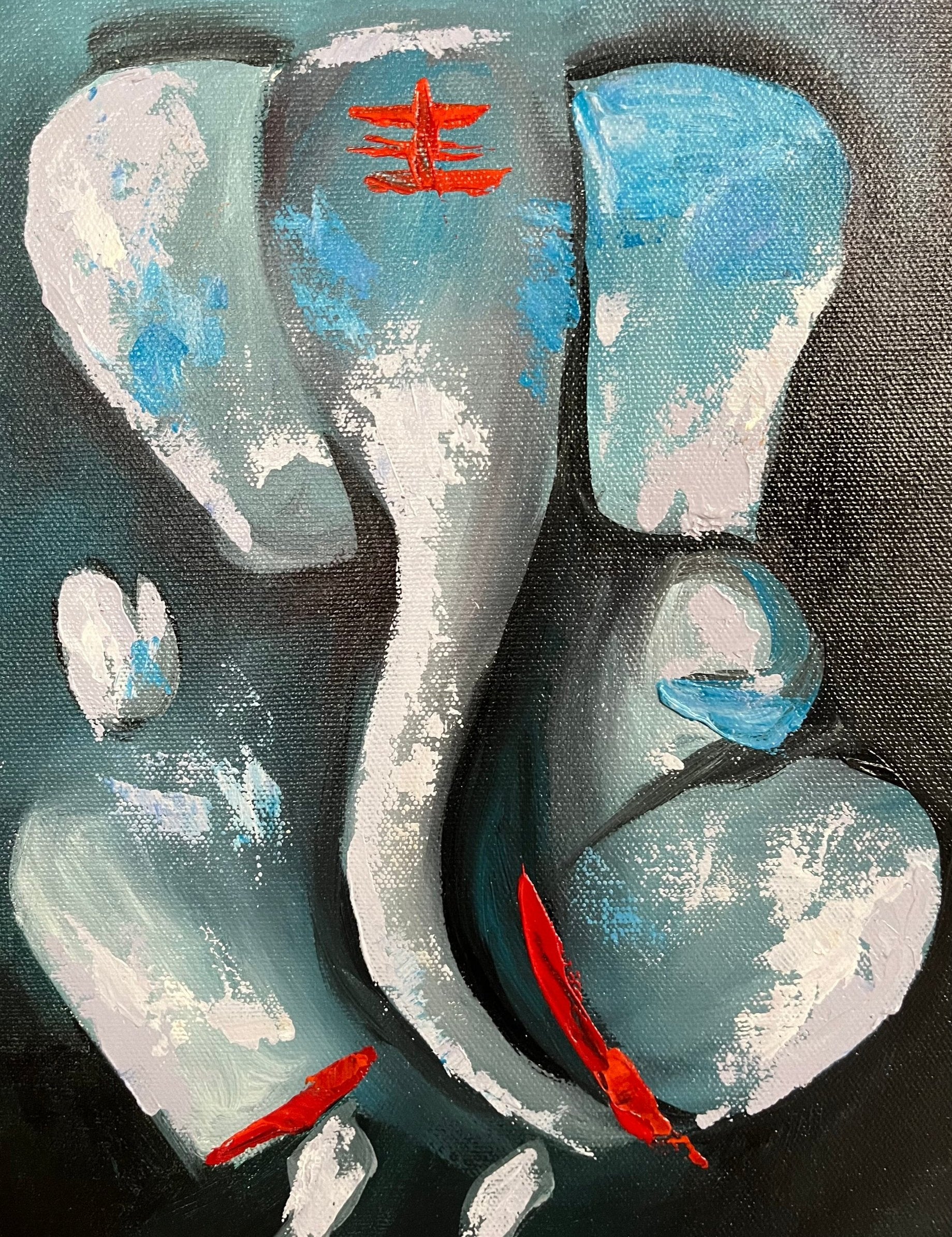 Oil painting of Lord Ganesh