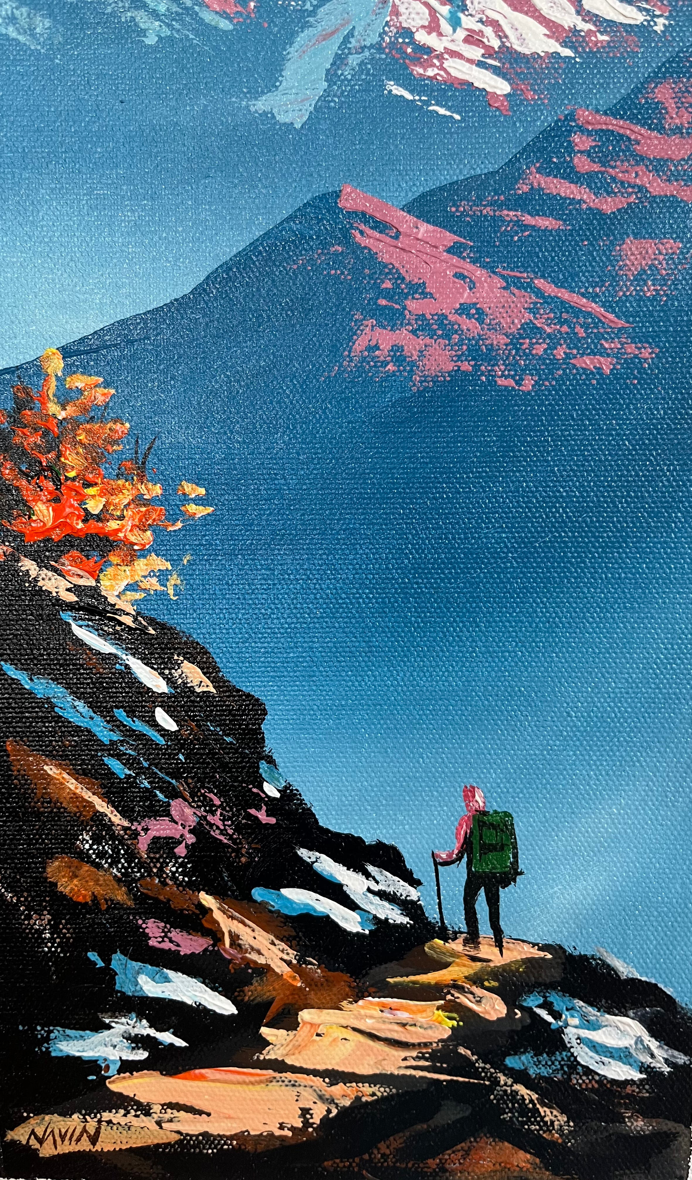 Mount Everest Oil Painting