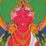     AmitabhaLA-00273_3  1365 × 1859px  Amitayus Buddha Thangka painting- Red Buddha with Crown