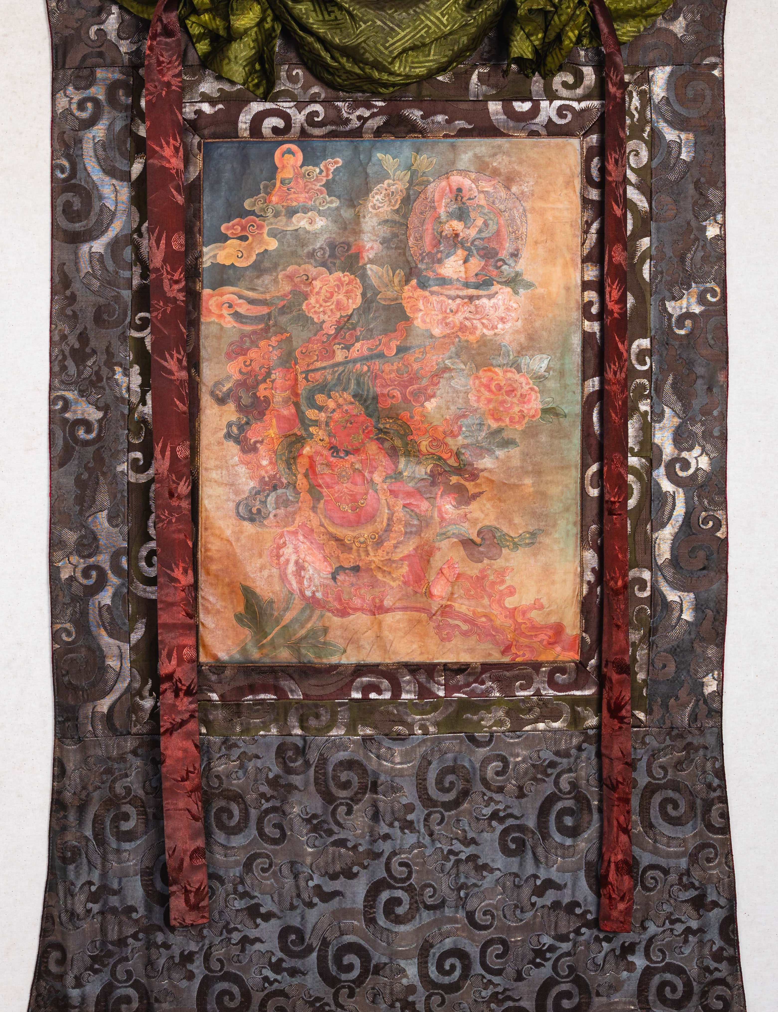 Antique Vajrapani Thangka - Collection piece for antiques collectors