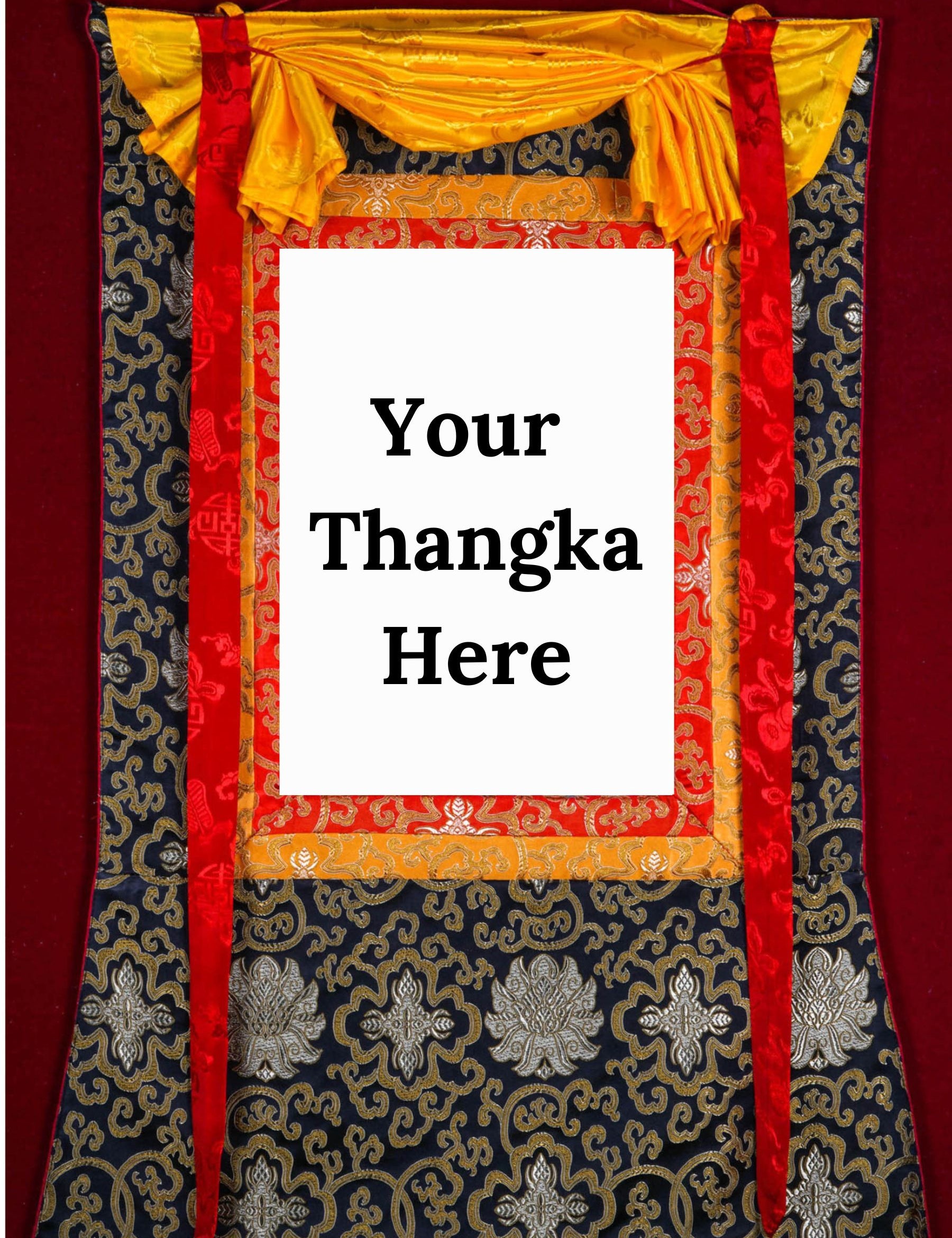 Black Color Thangka Brocade