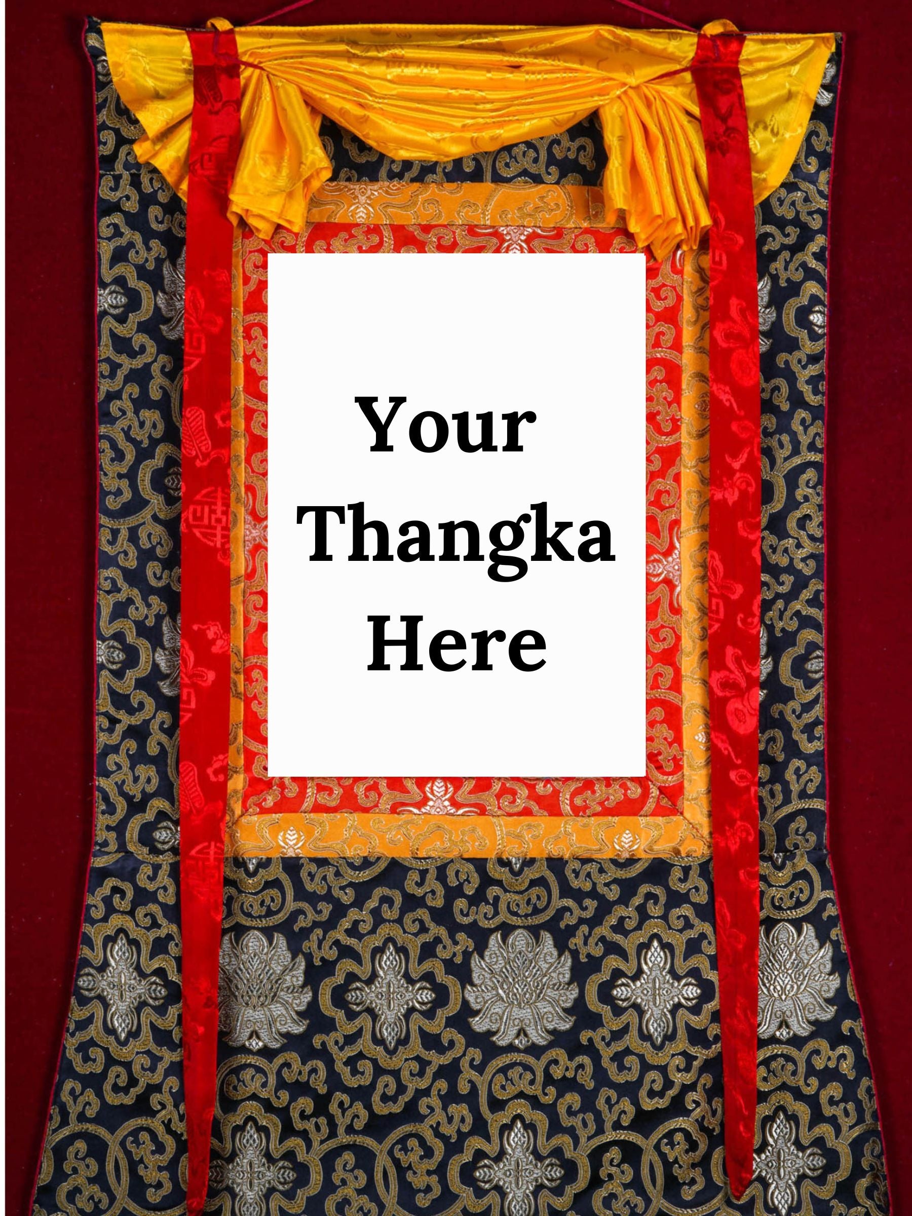 Black Color Thangka Brocade