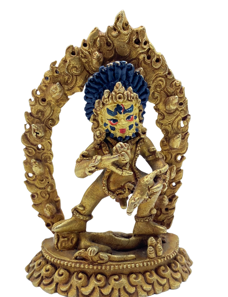 Black Zambala Statue - Handcrafted statue of God of wealth