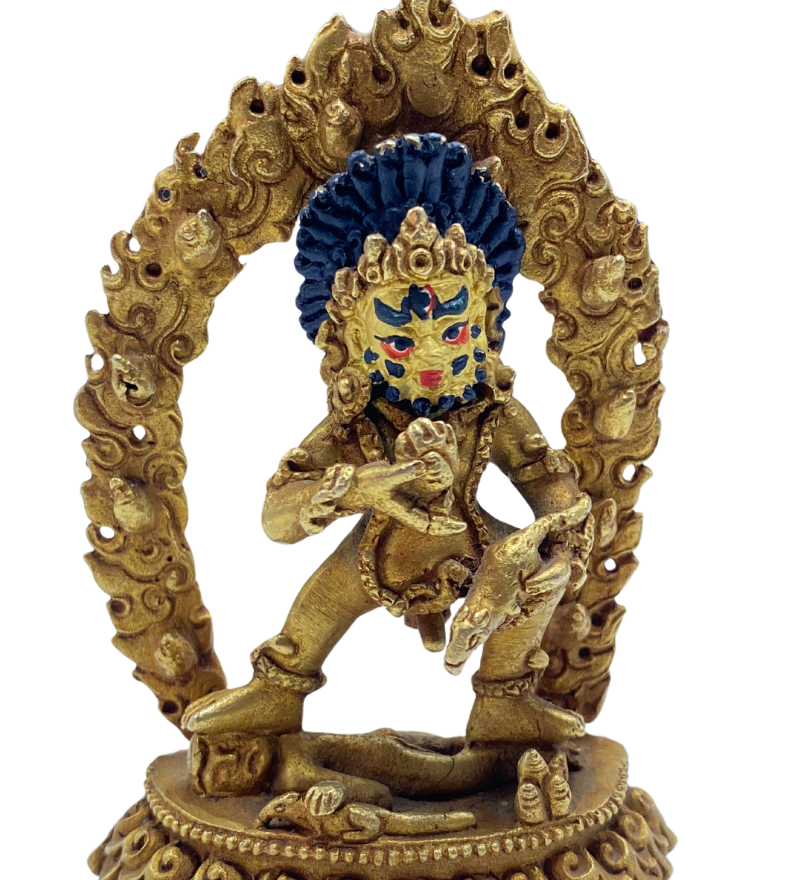 Black Zambala Statue - Handcrafted statue of God of wealth