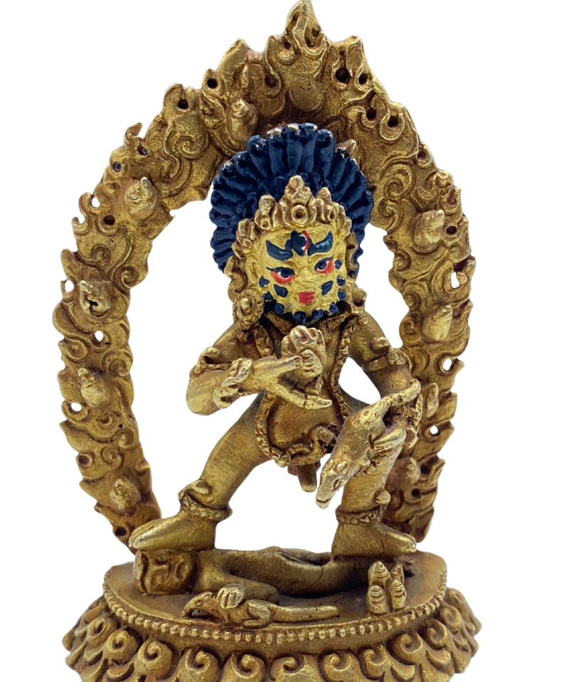 Black Zambala Statue - Handcrafted statue of God of wealth