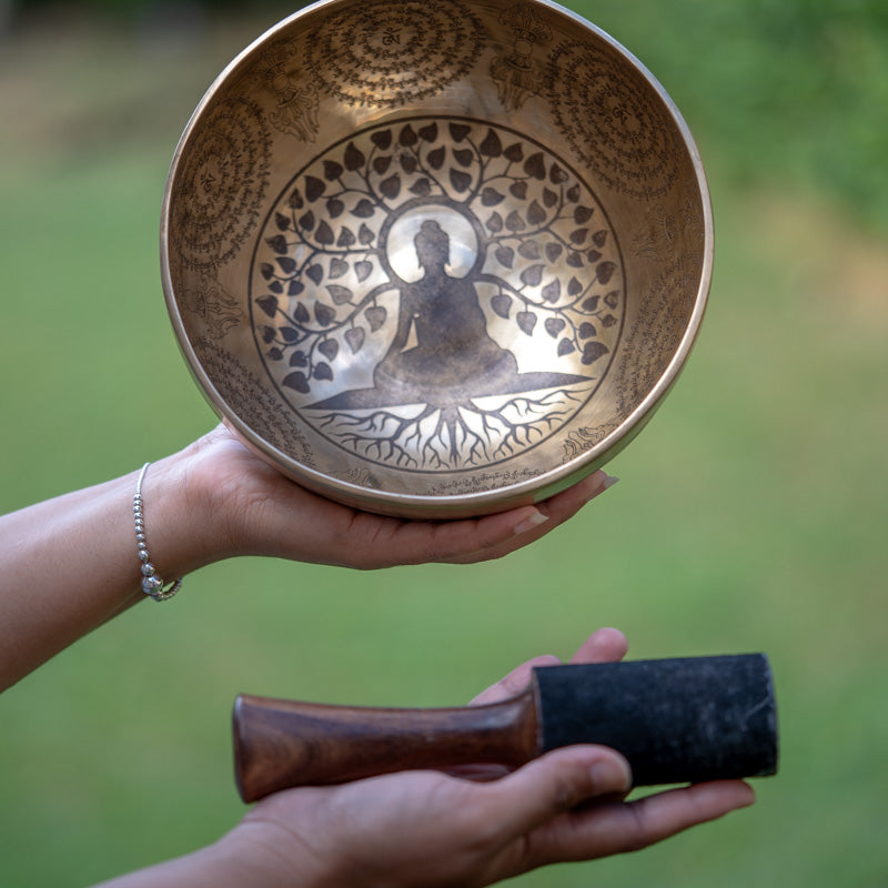 Buddha Tree Singing Bowl for meditation.