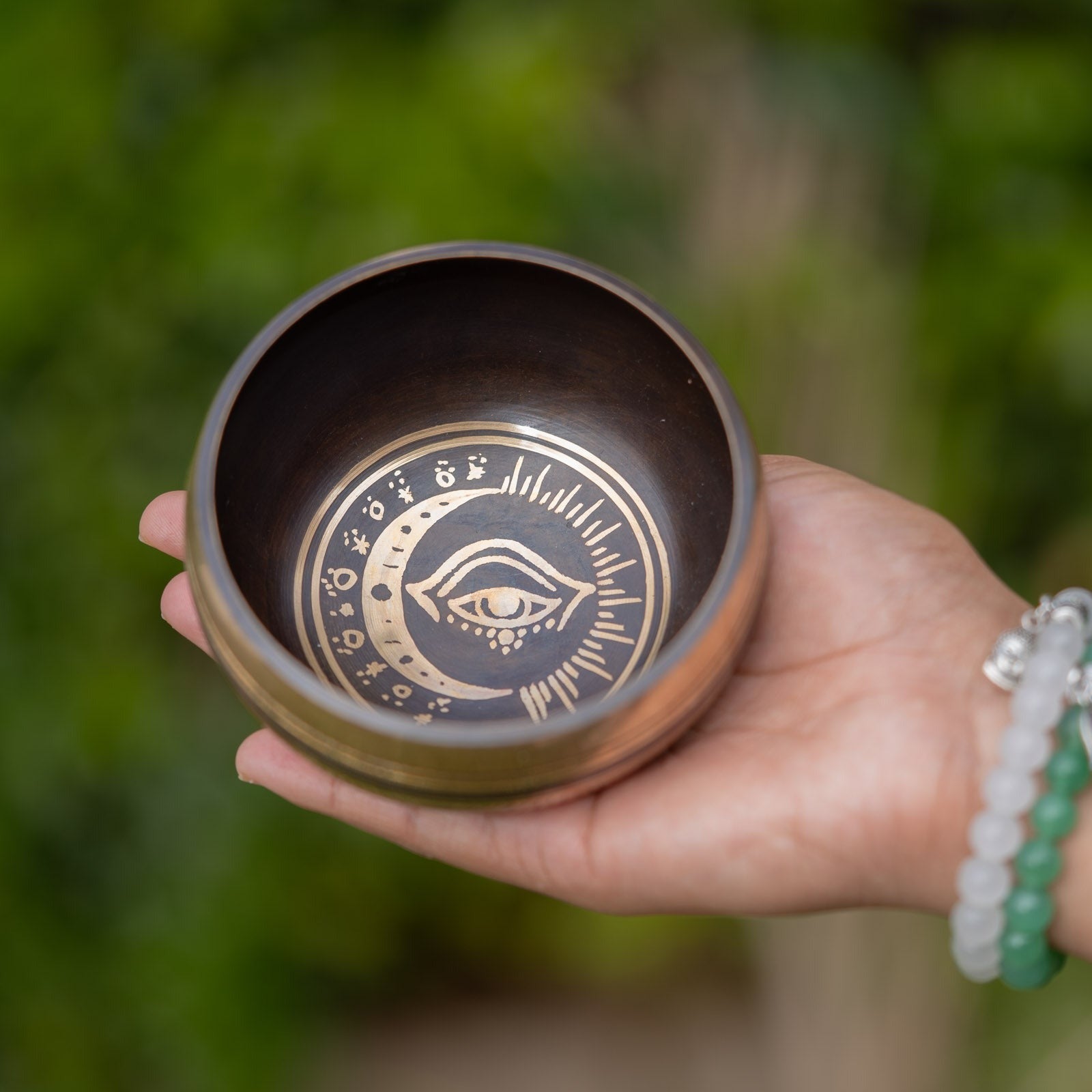 Evil Eye Singing Bowl for meditation.