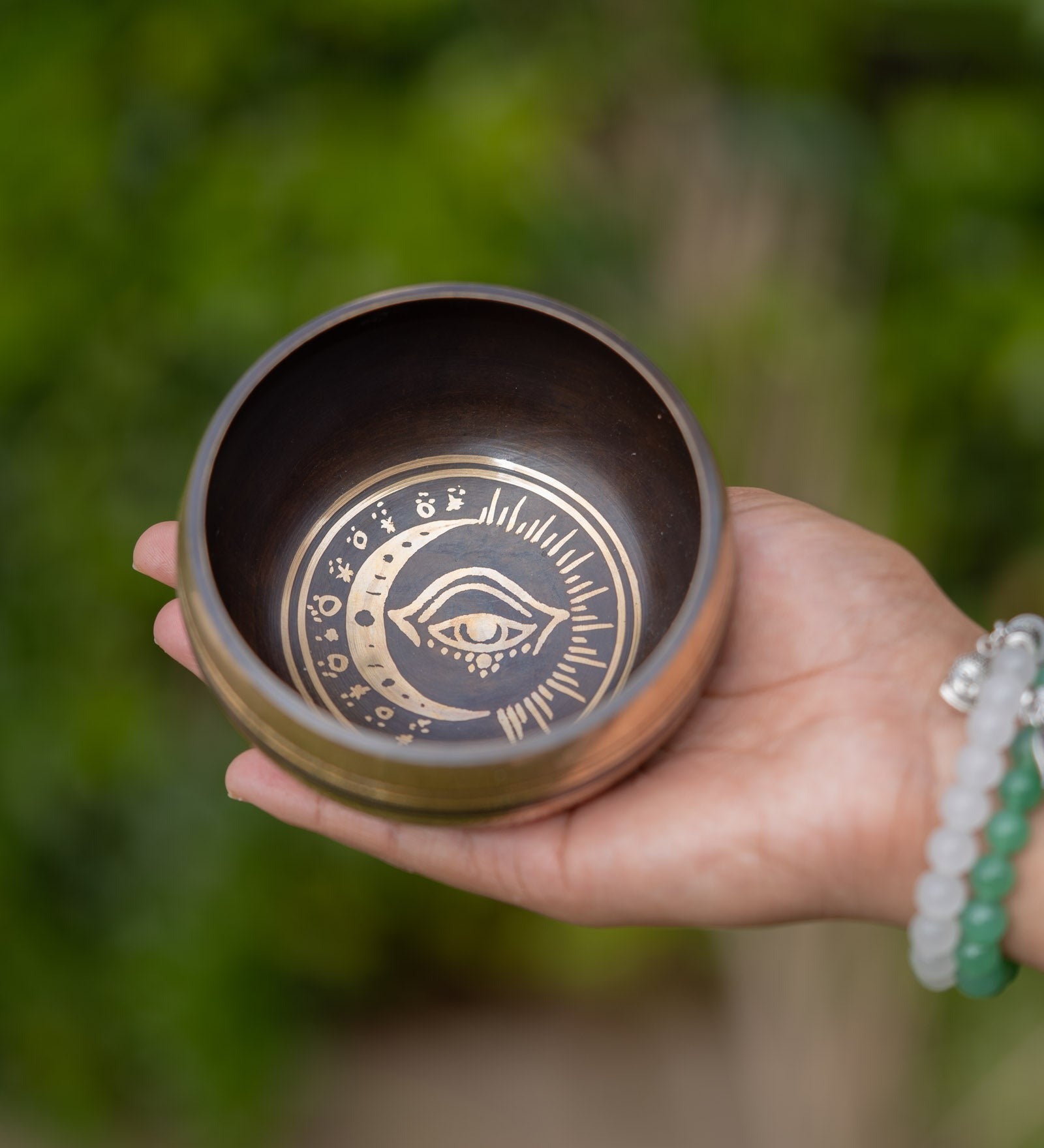 Evil Eye Singing Bowl for meditation.