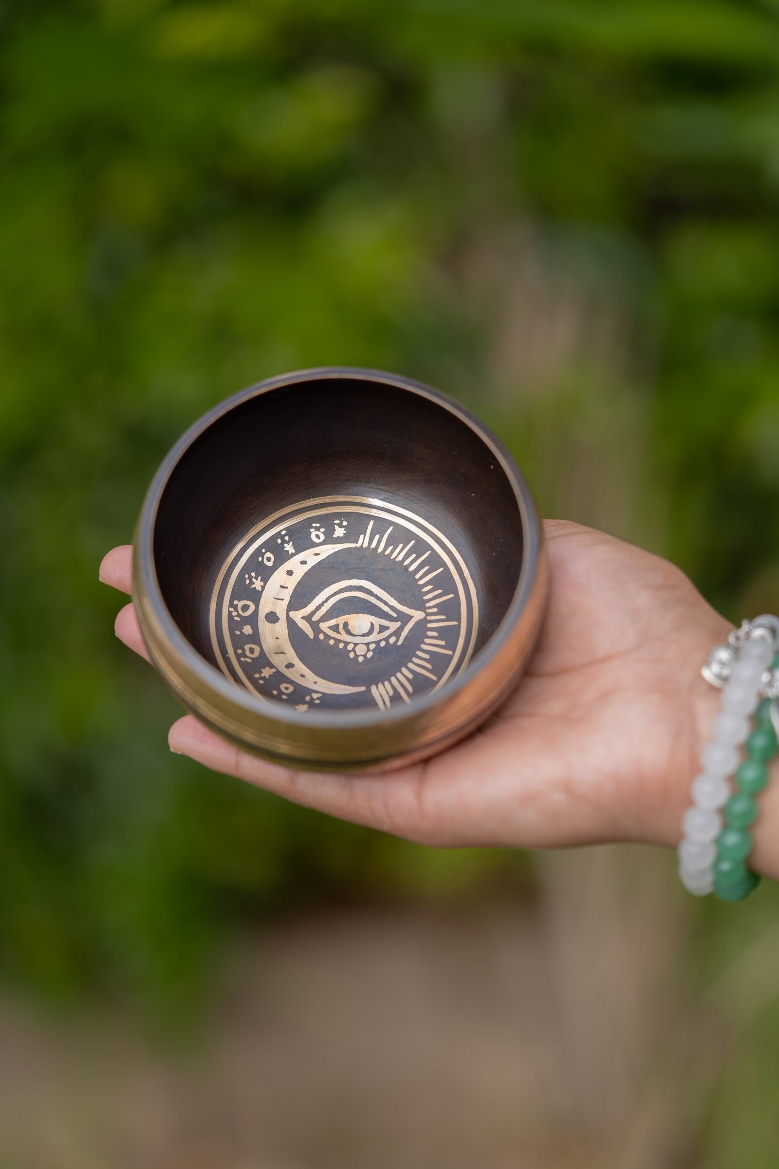 Evil Eye Singing Bowl for meditation.