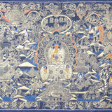 The Buddha Life Thangka represents the essence of the Buddha's life tale.