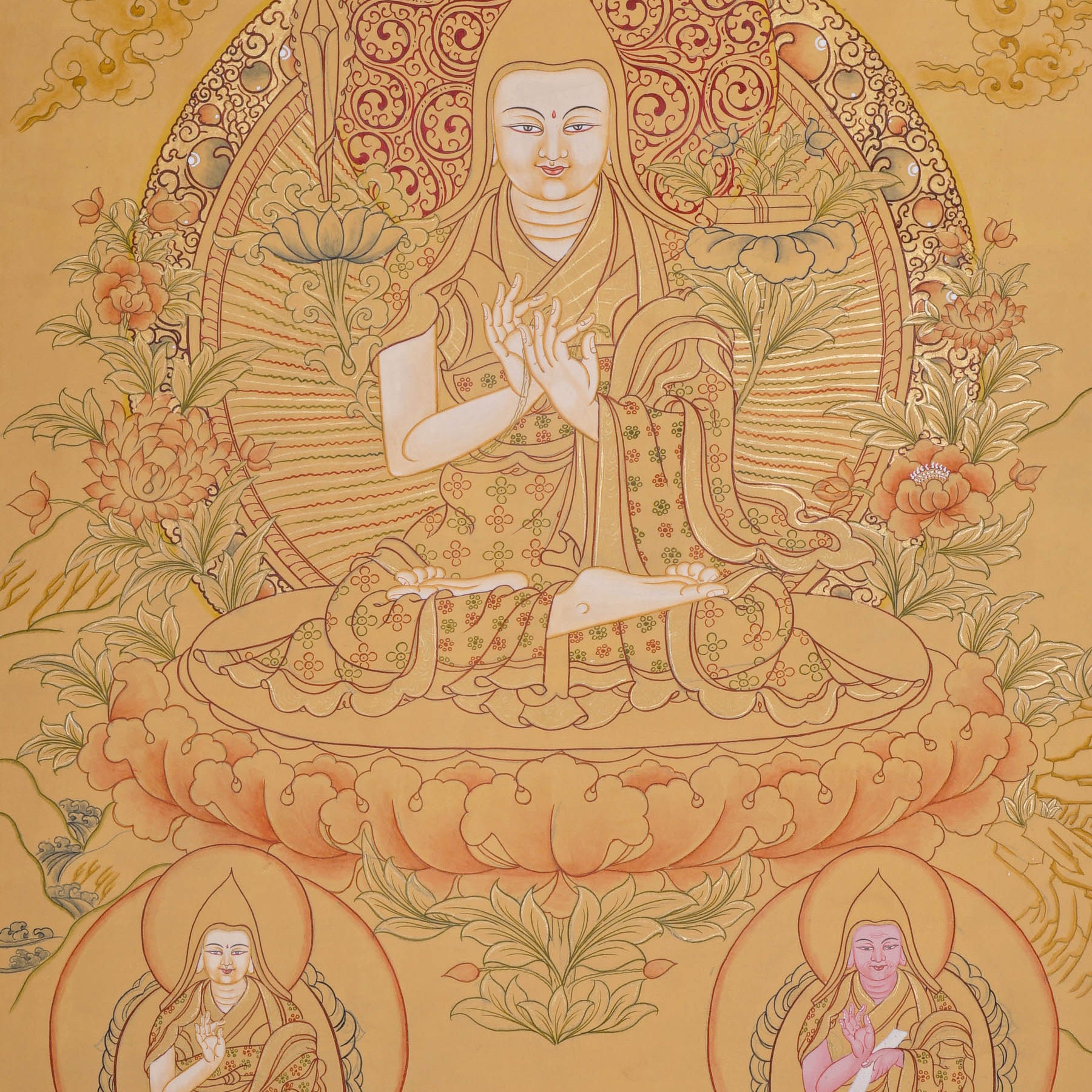 Je tsongkhapa Thangka - Tibetan Painting