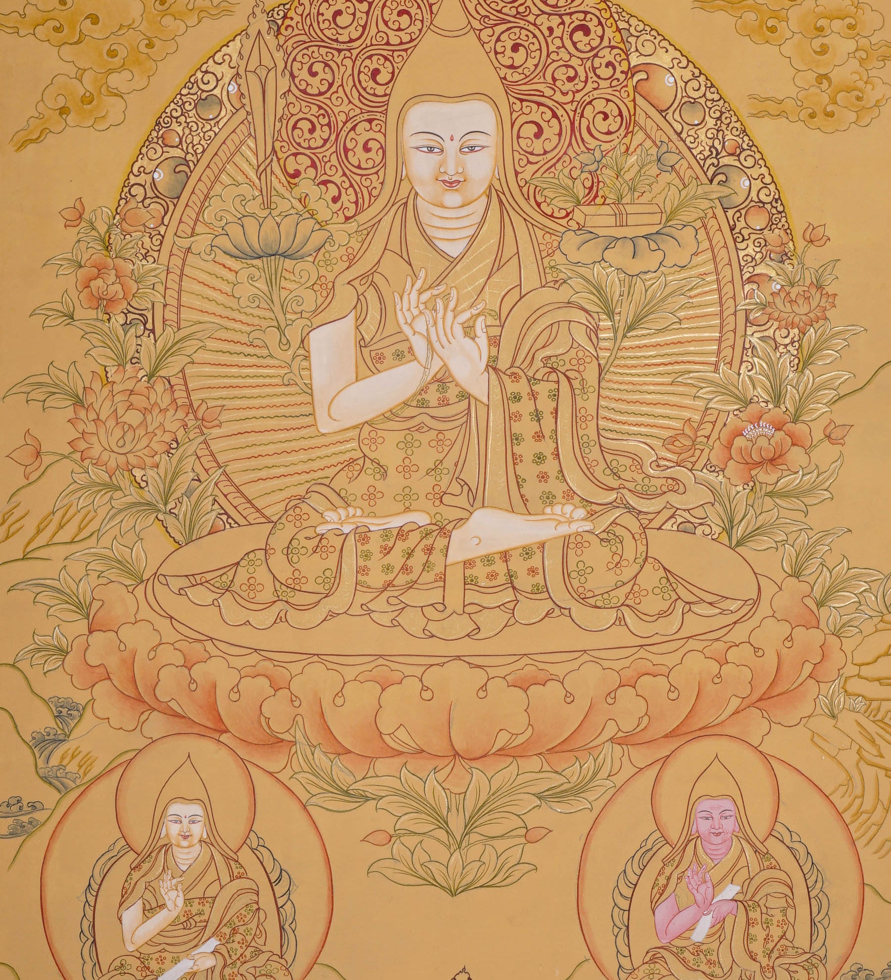 Je tsongkhapa Thangka - Tibetan Painting