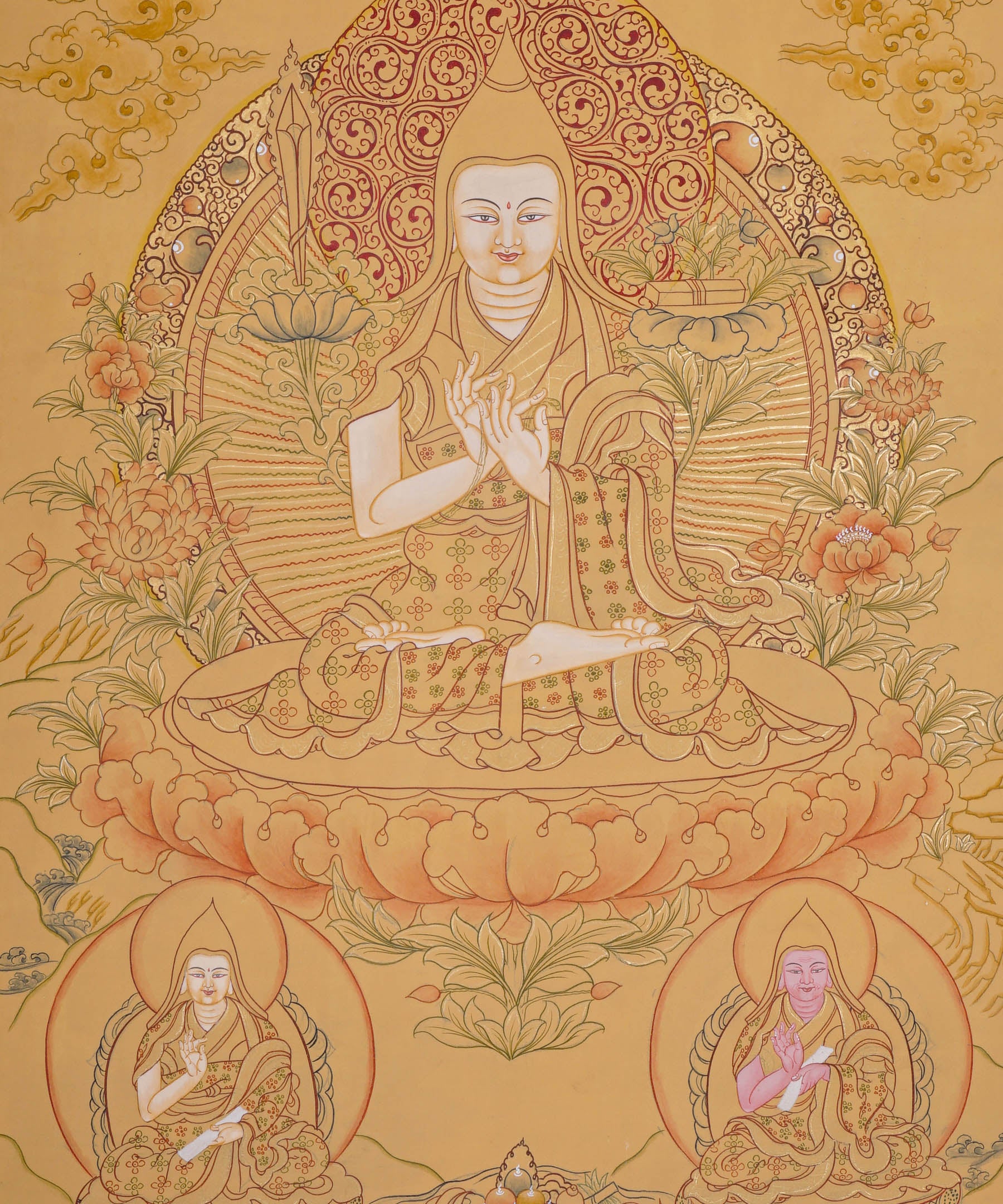 Je tsongkhapa Thangka - Tibetan Painting