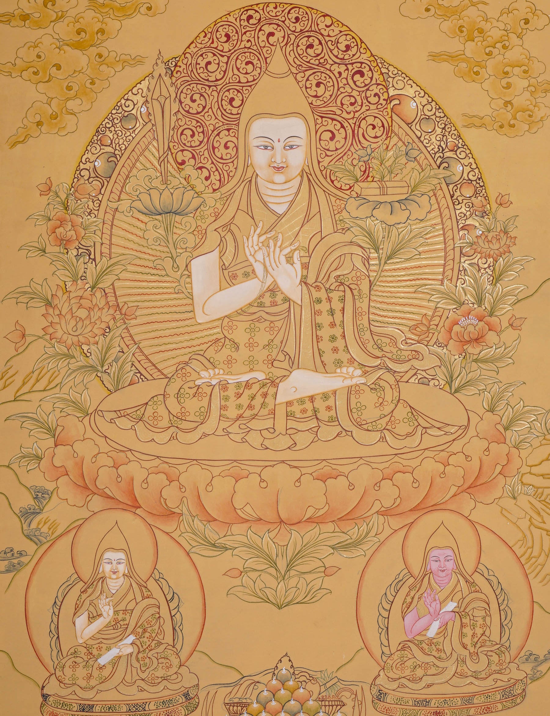 Je tsongkhapa Thangka - Tibetan Painting