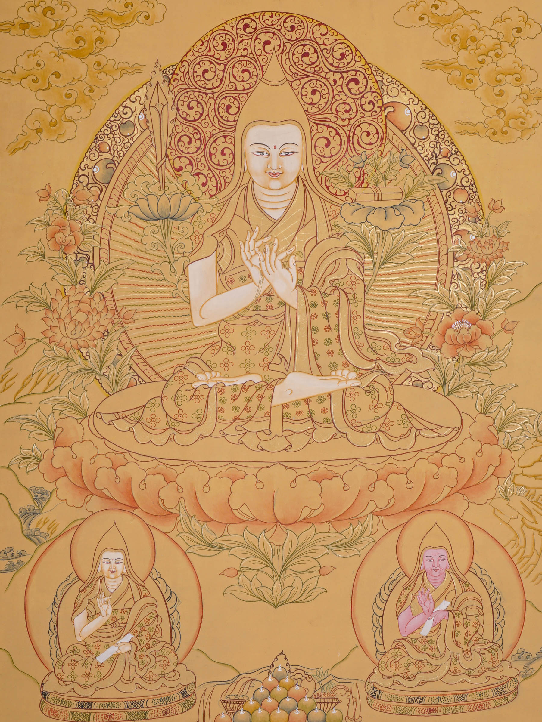 Je tsongkhapa Thangka - Tibetan Painting