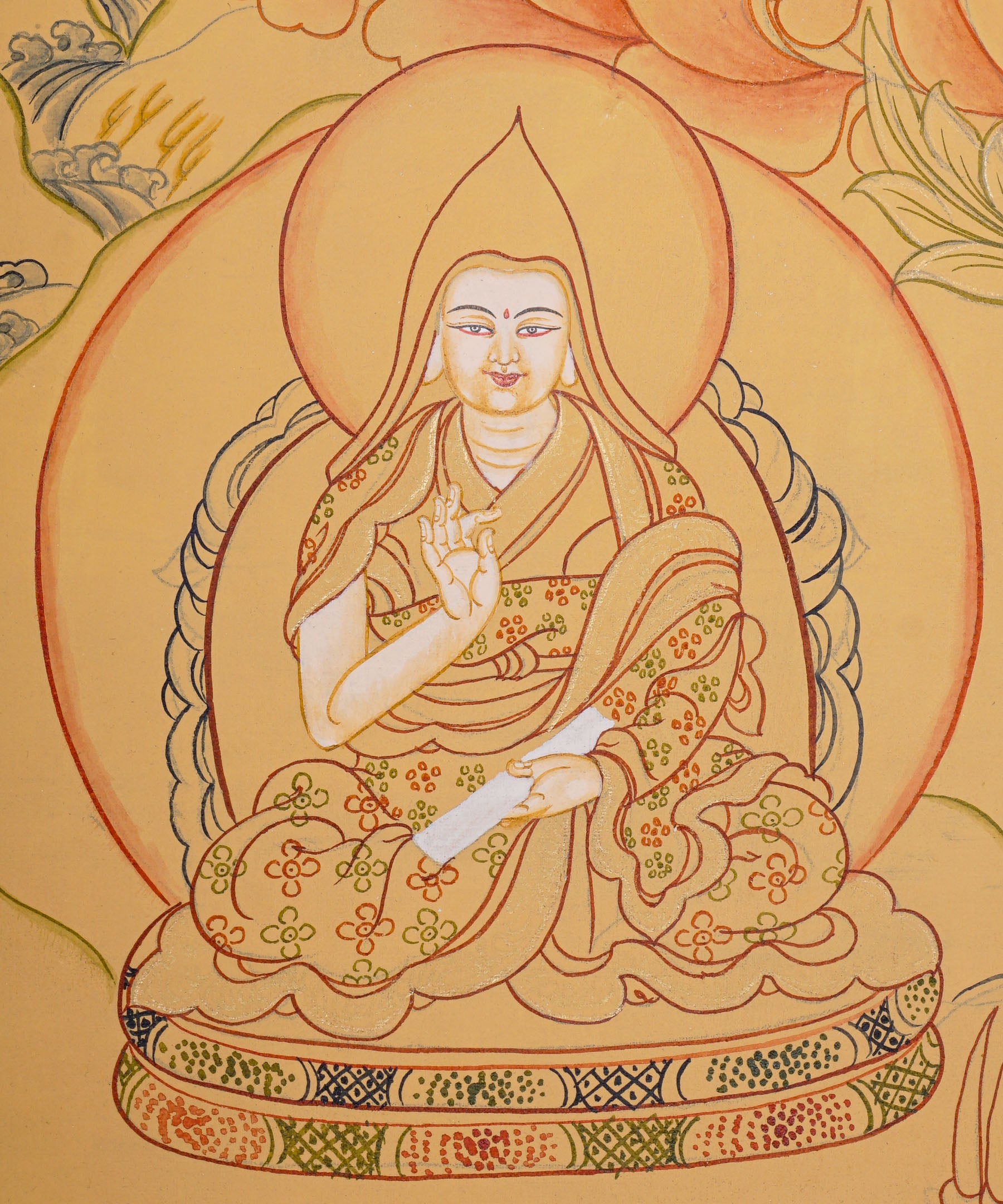 Je tsongkhapa Thangka - Tibetan Painting