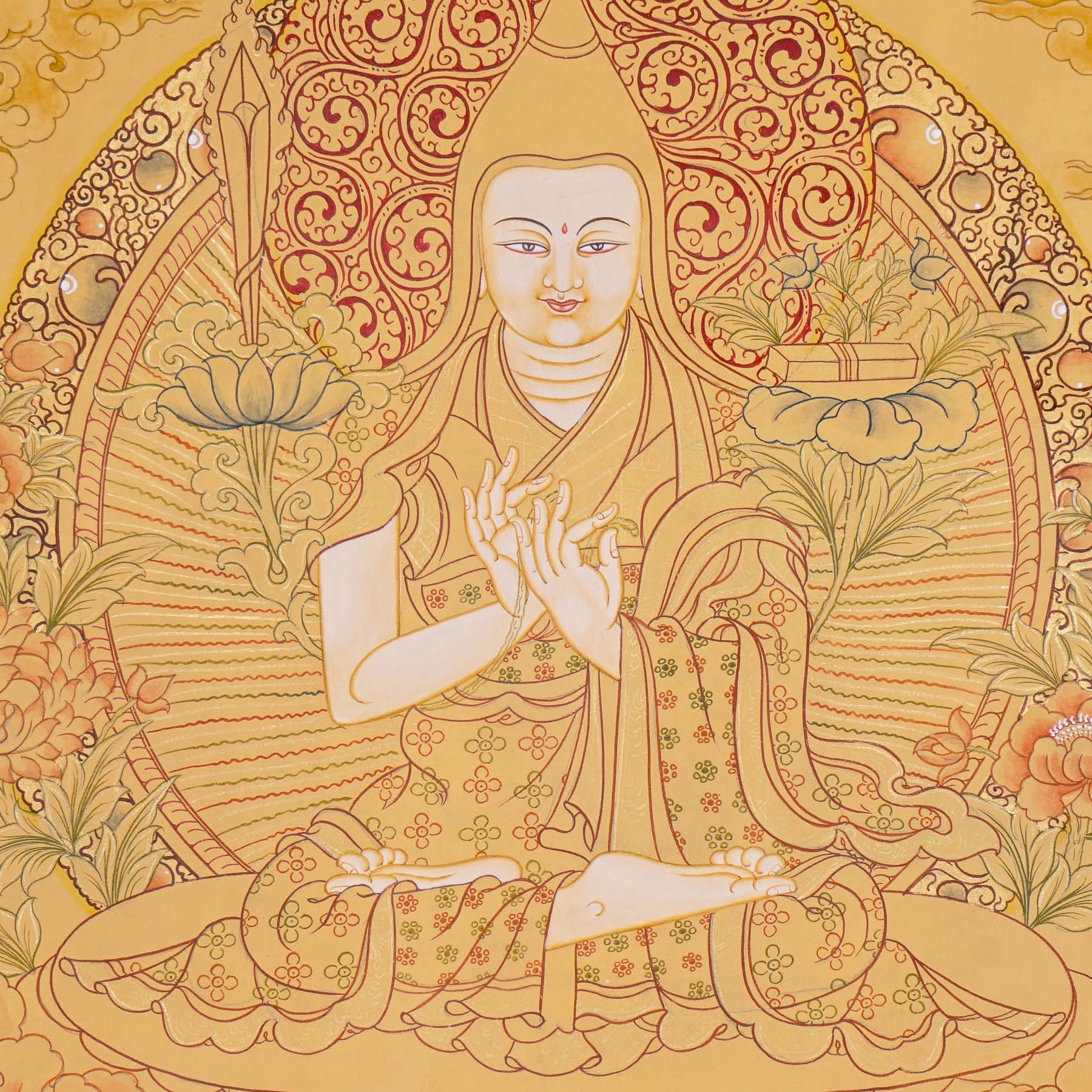 Je tsongkhapa Thangka - Tibetan Painting