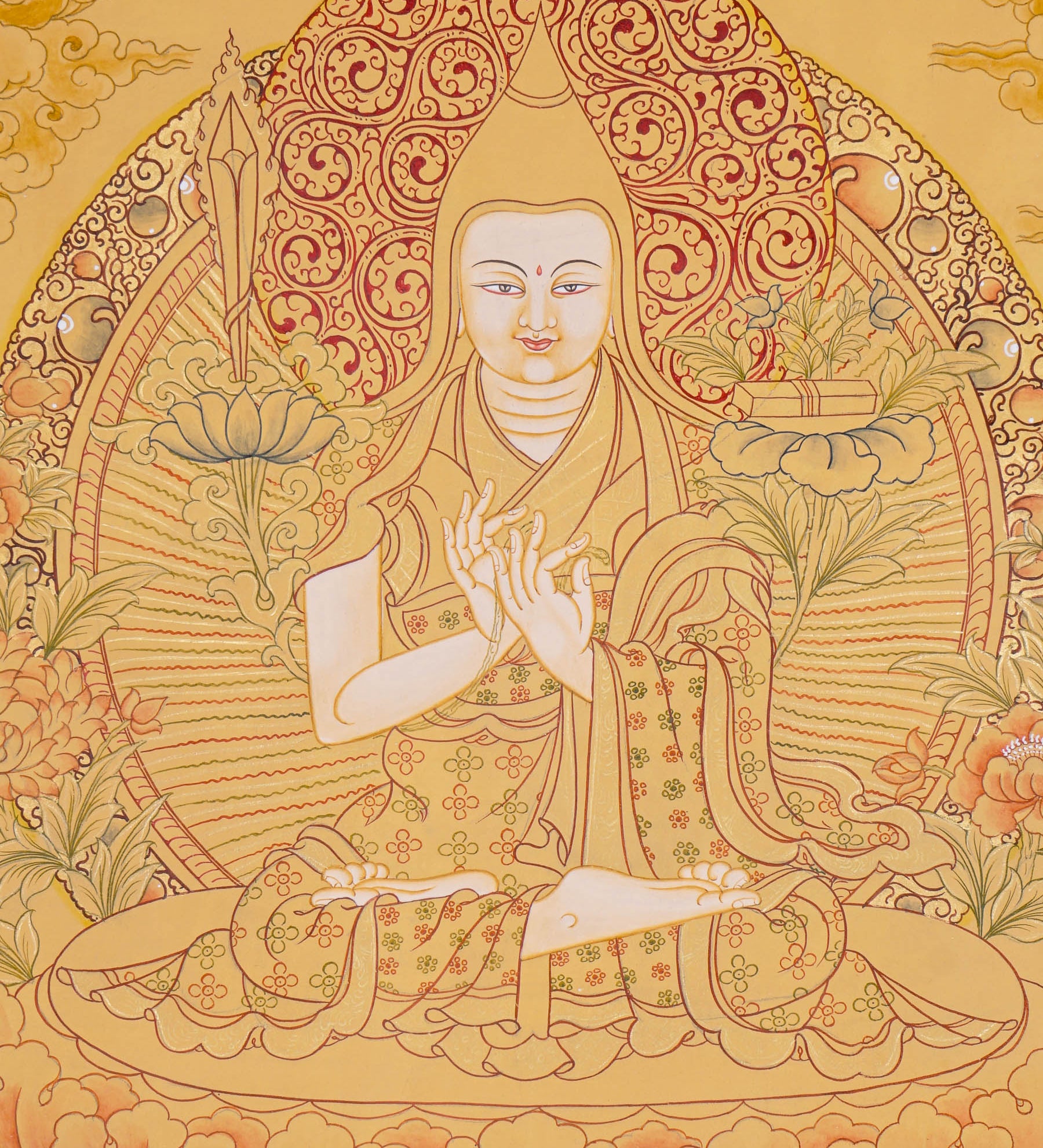 Je tsongkhapa Thangka - Tibetan Painting