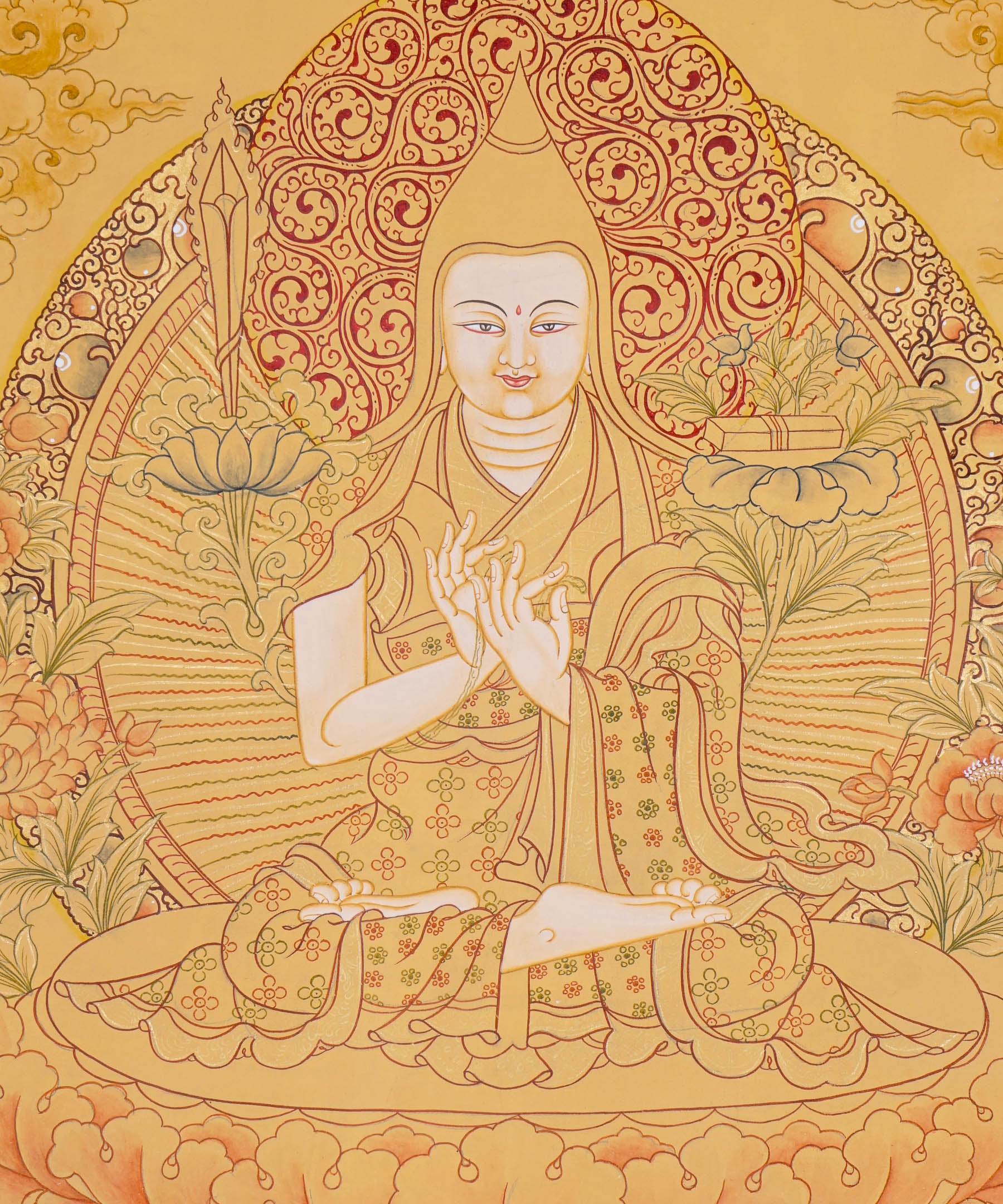 Je tsongkhapa Thangka - Tibetan Painting