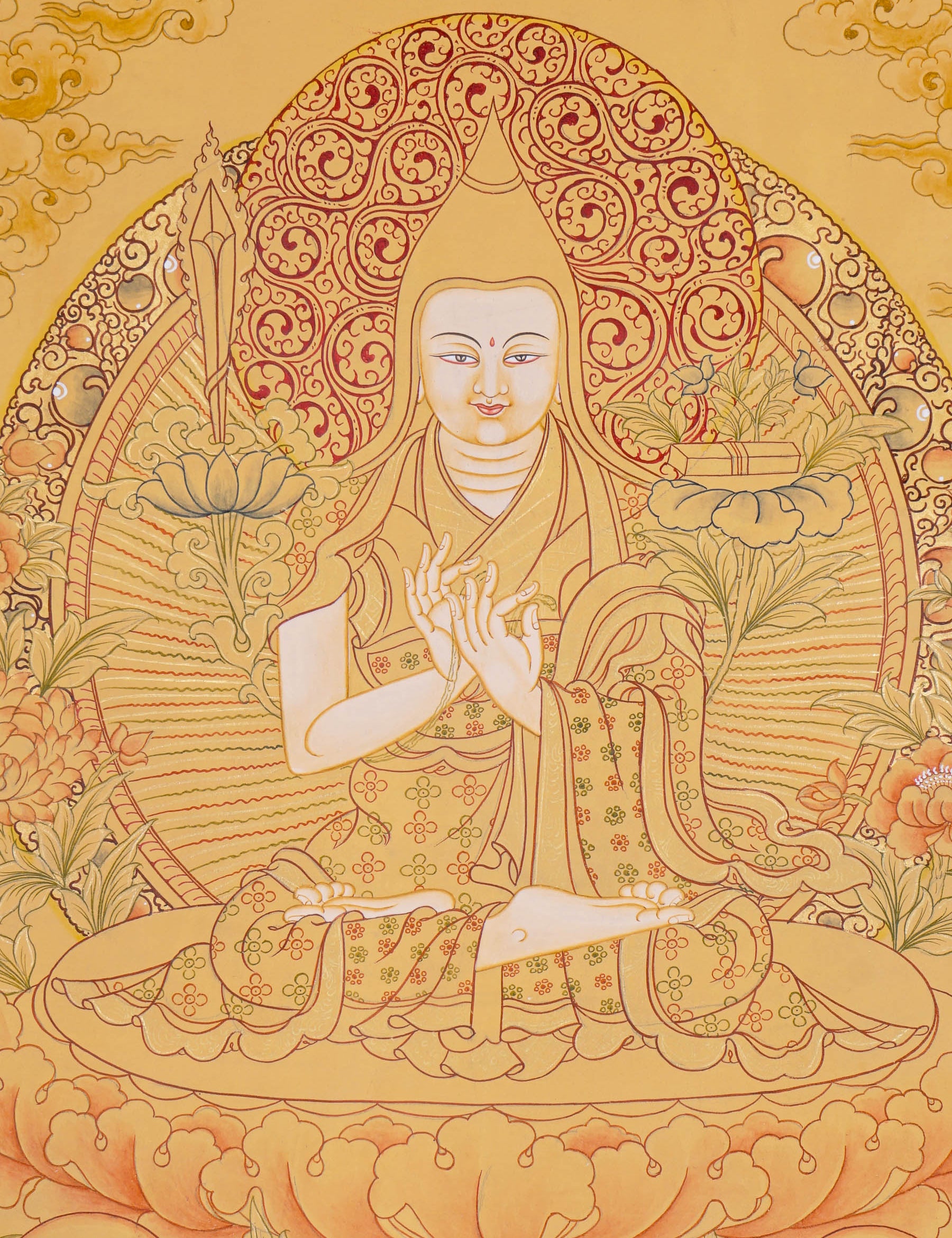 Je tsongkhapa Thangka - Tibetan Painting