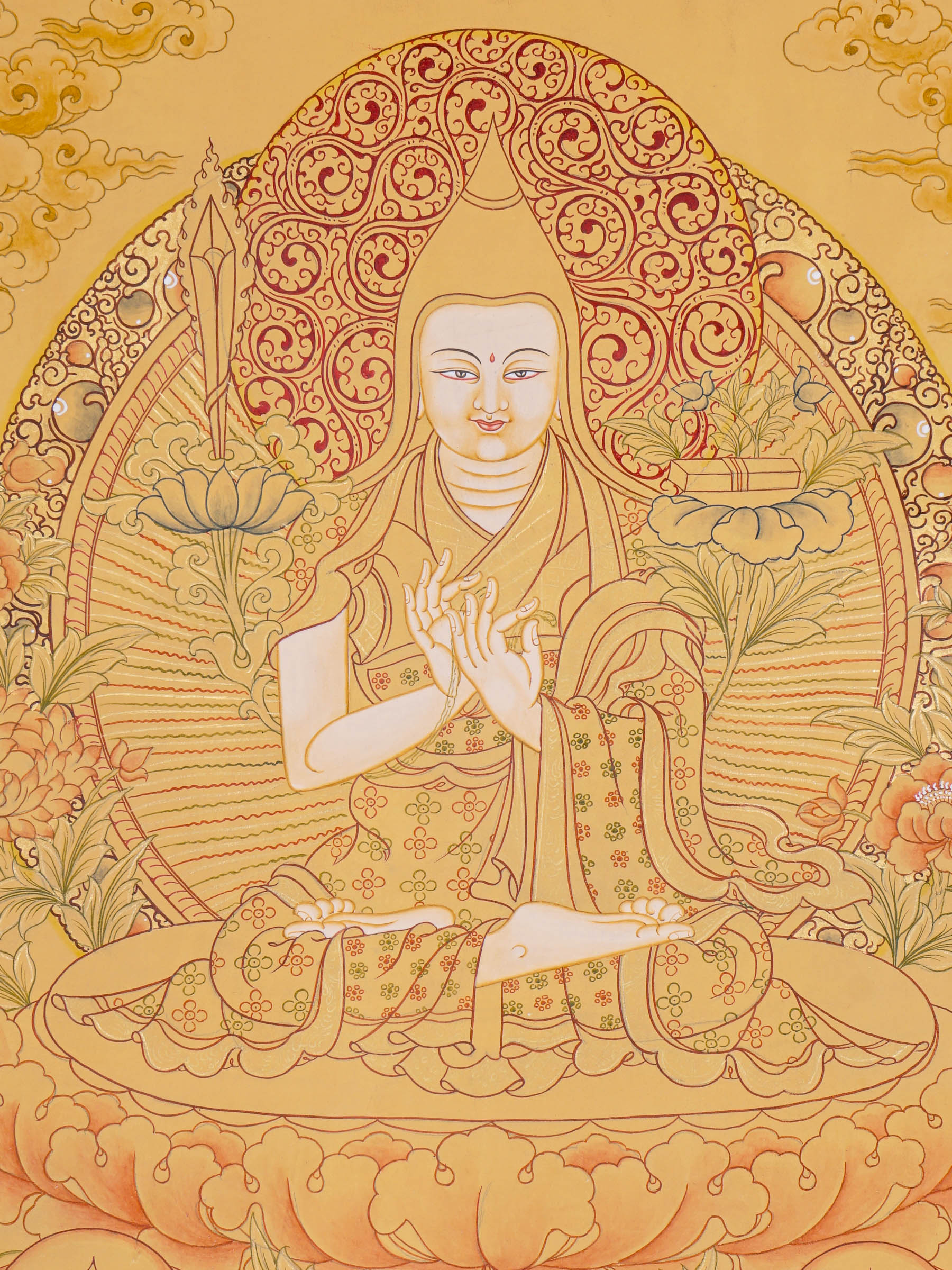 Je tsongkhapa Thangka - Tibetan Painting