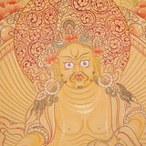 Tibetan Zambala Thangka - Handpainted Art