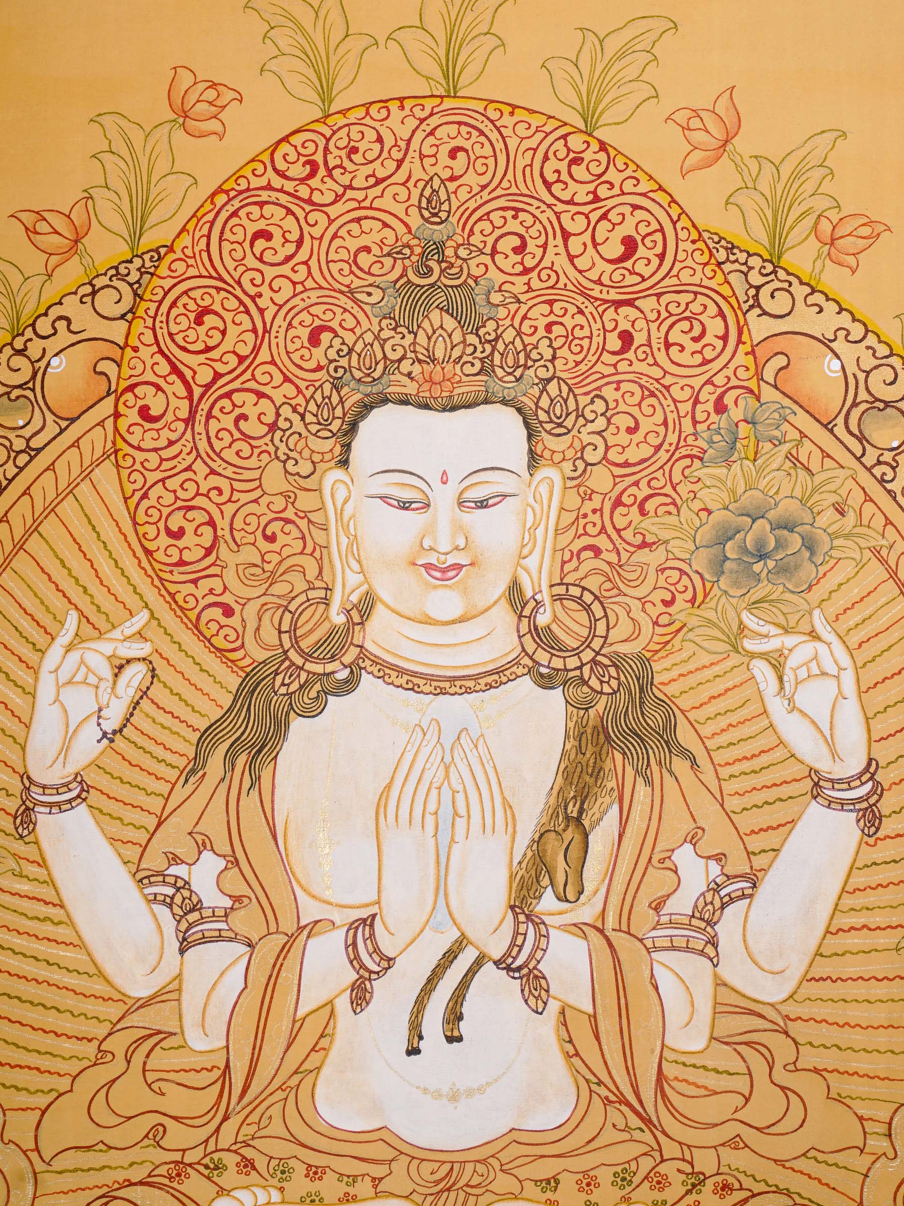 Chengresi Thangka Painting  - Tibetan Spiritual art