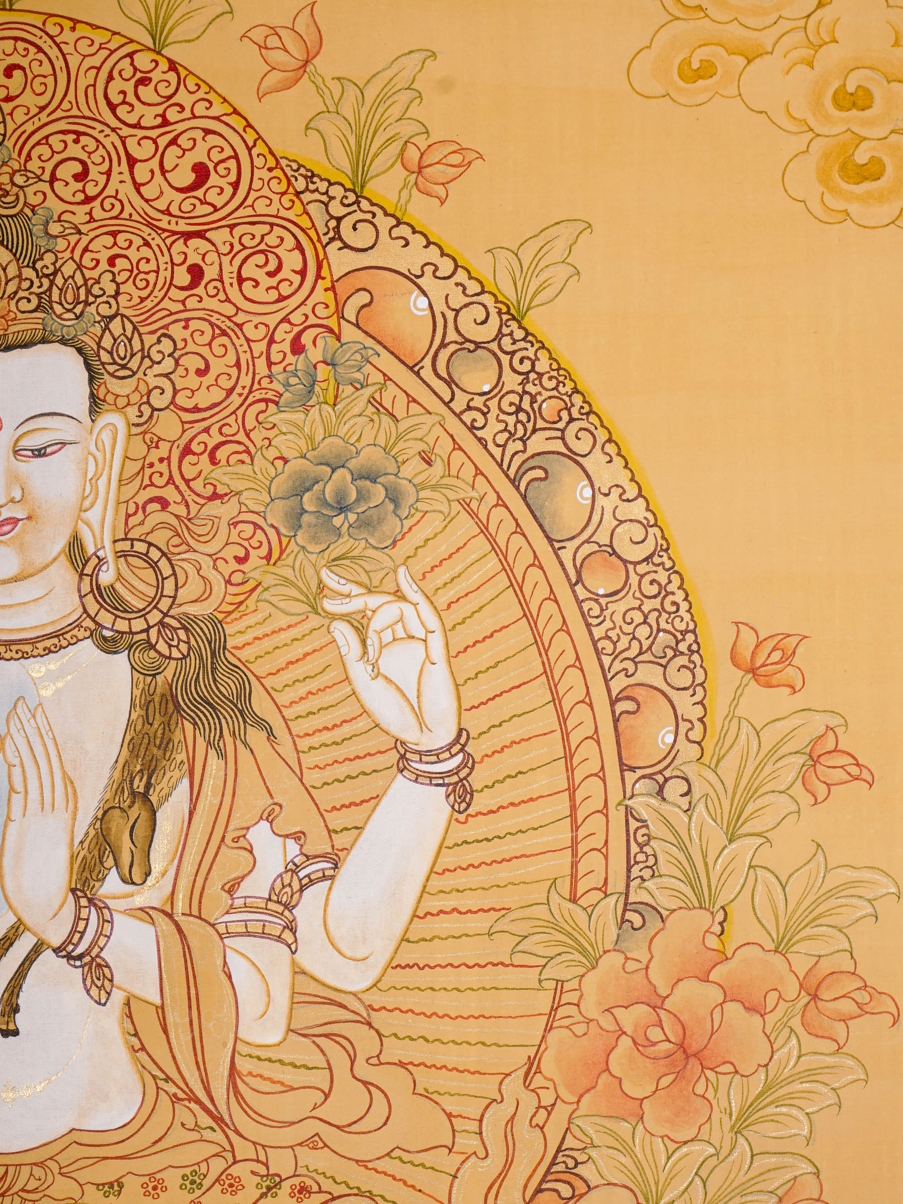 Chengresi Thangka Painting  - Tibetan Spiritual art