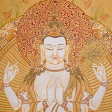 Chengresi Thangka Painting  - Tibetan Spiritual art