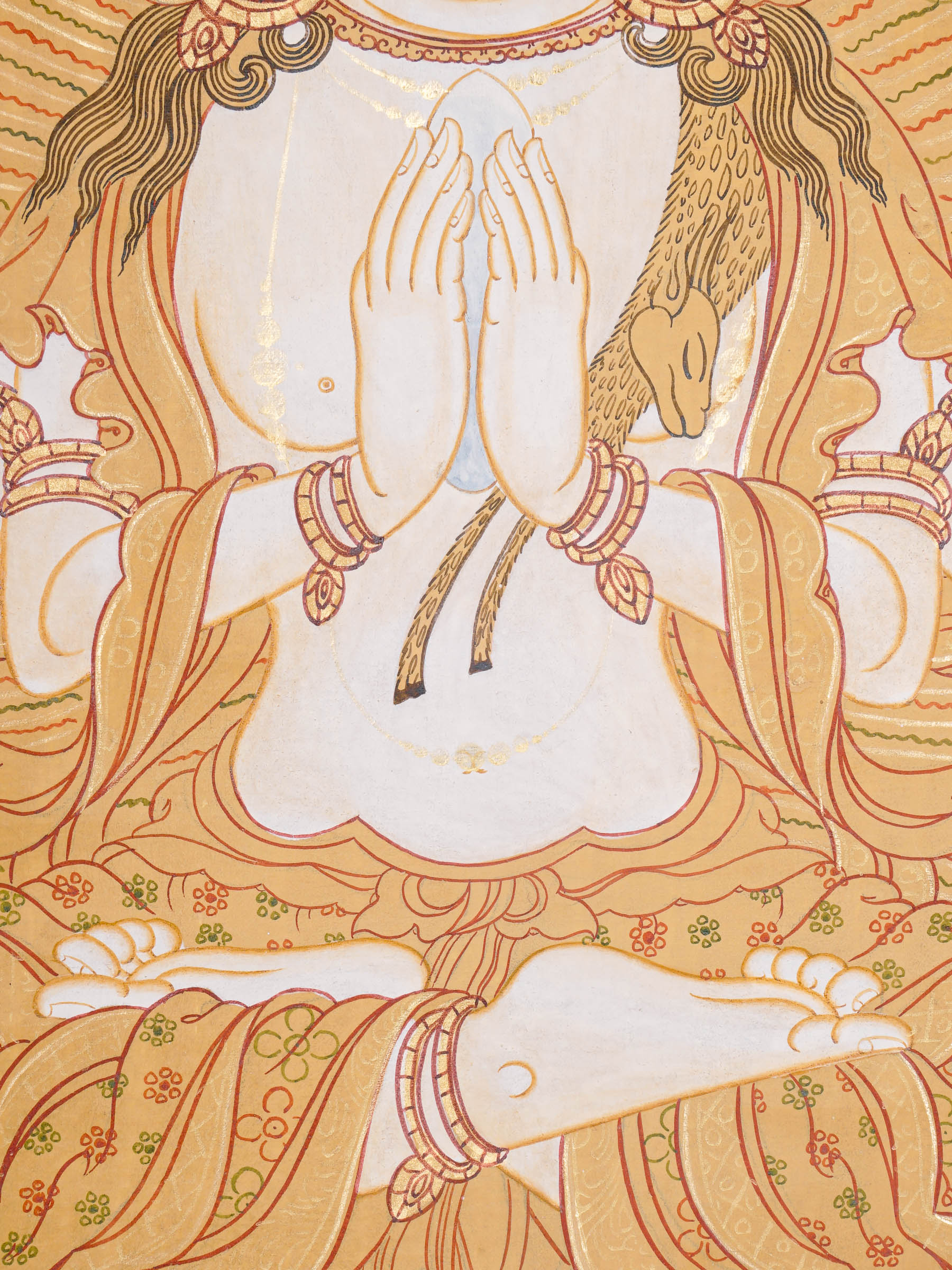 Chengresi Thangka Painting  - Tibetan Spiritual art