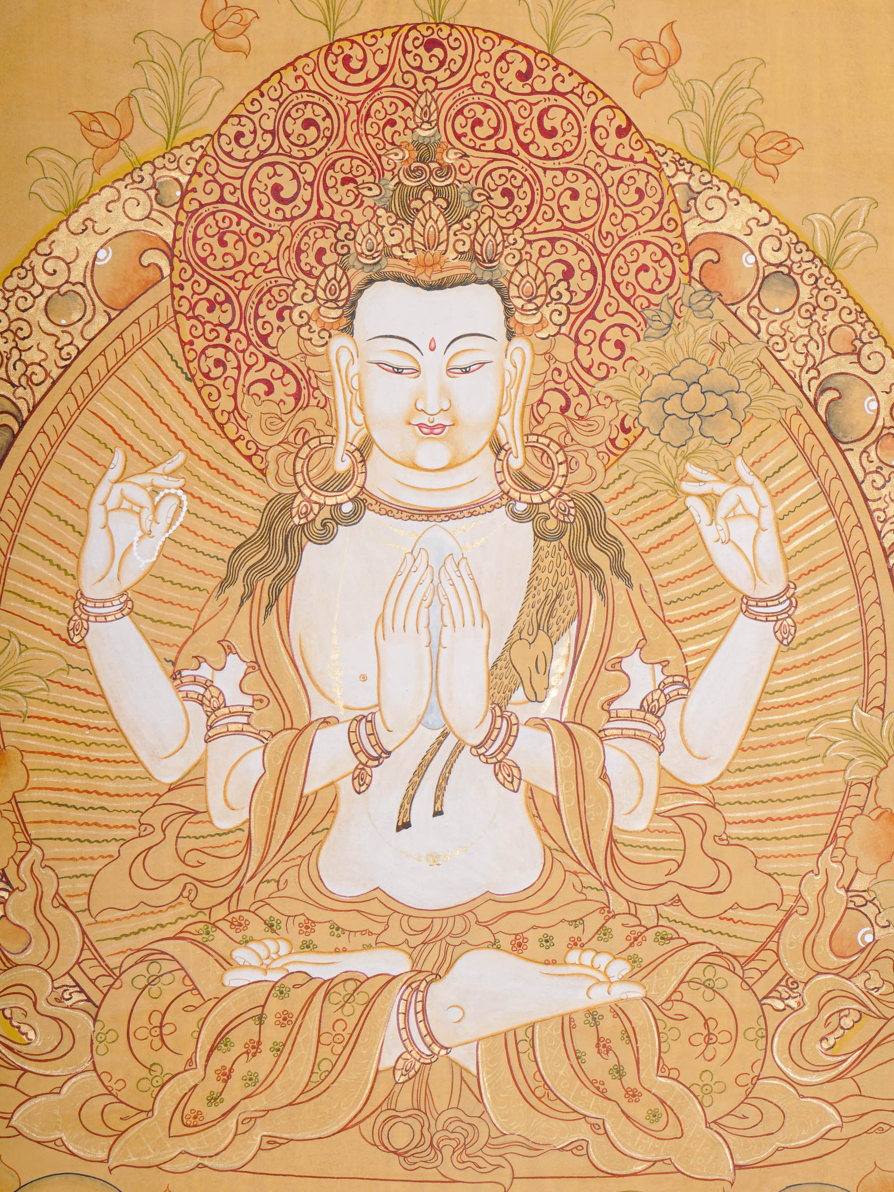 Chengresi Thangka Painting  - Tibetan Spiritual art