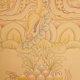 Tibetan Zambala Thangka - Handpainted Art