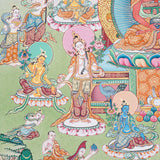 Handpainted Amitabha Temple - Tibetan Thangka