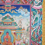 Handpainted Amitabha Temple - Tibetan Thangka