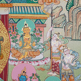 Handpainted Amitabha Temple - Tibetan Thangka