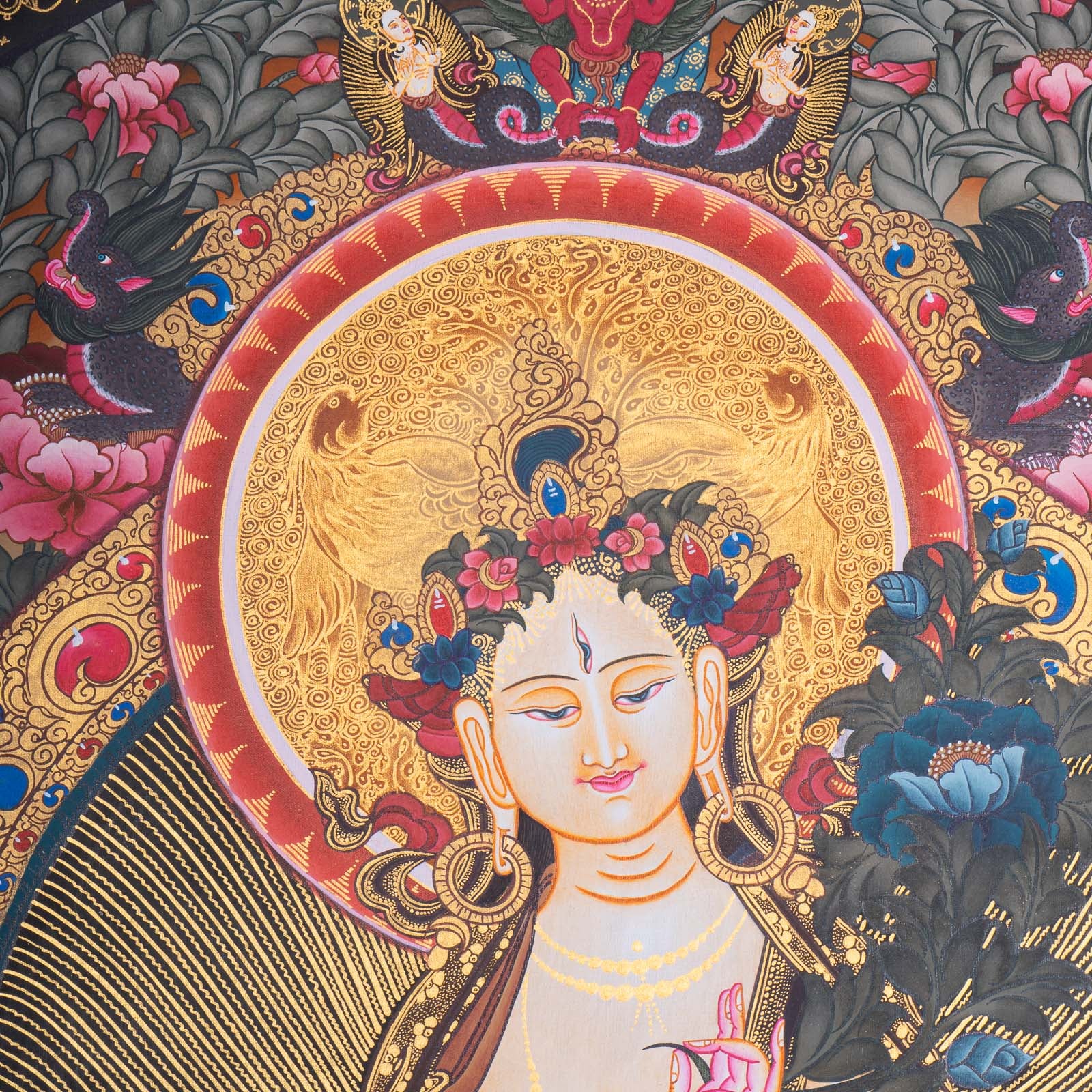 White Tara Thangka Painting