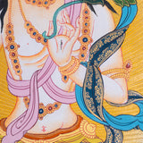 Female deity - White Tara Thangka Art