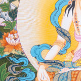 Female deity - White Tara Thangka Art