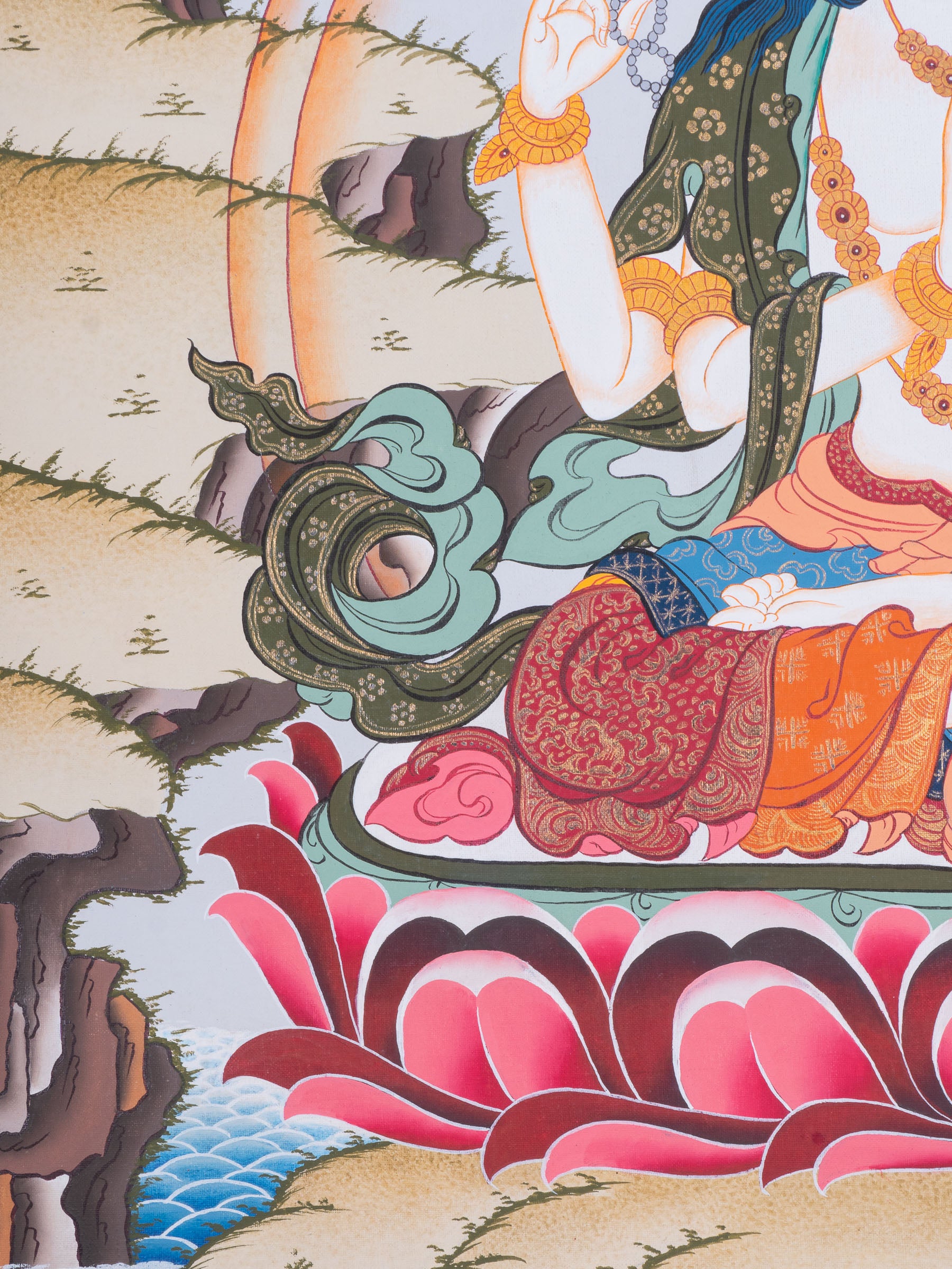 Chengresi Thangka Painting - Tibetan Buddhist Art